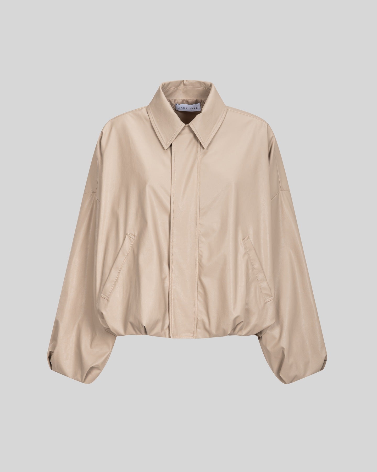 Bomber in simil pelle