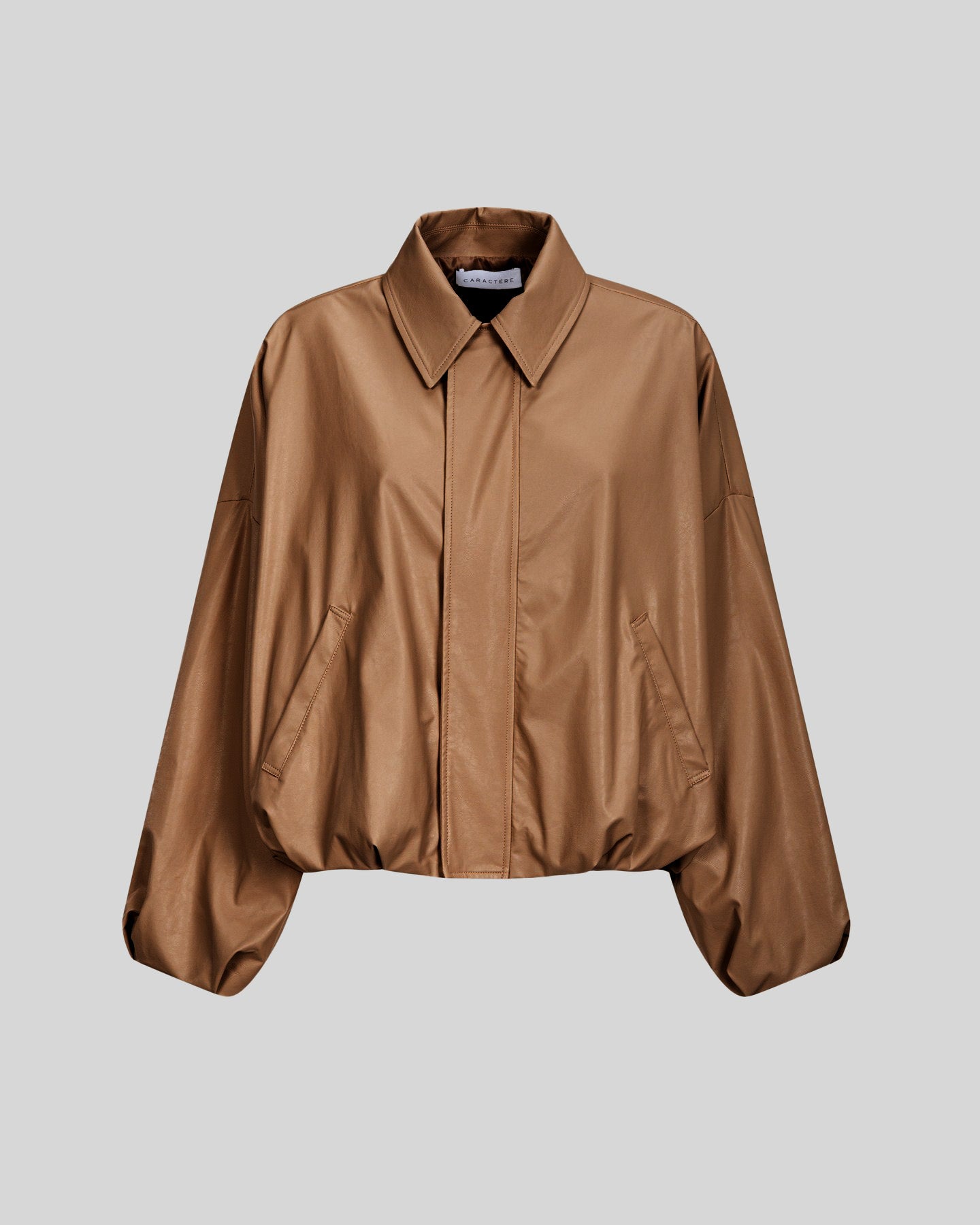 Bomber in simil pelle