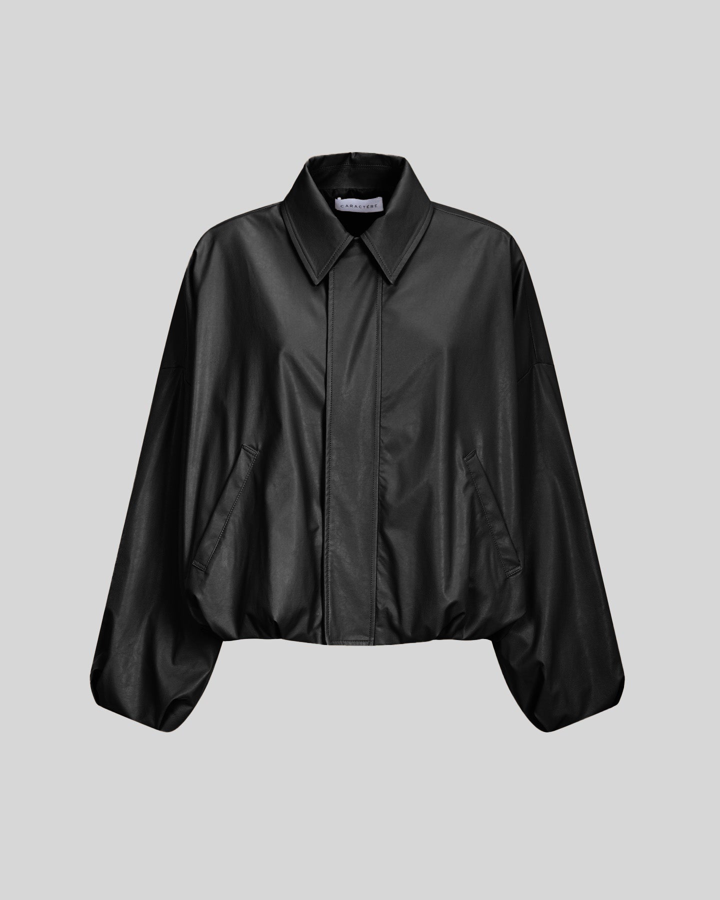 Bomber in simil pelle