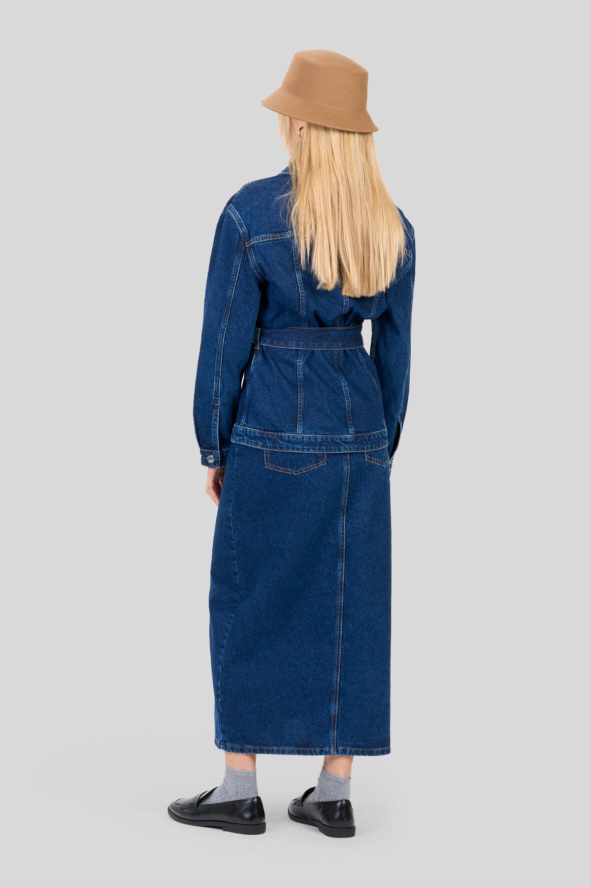 Giacca in denim con cintura