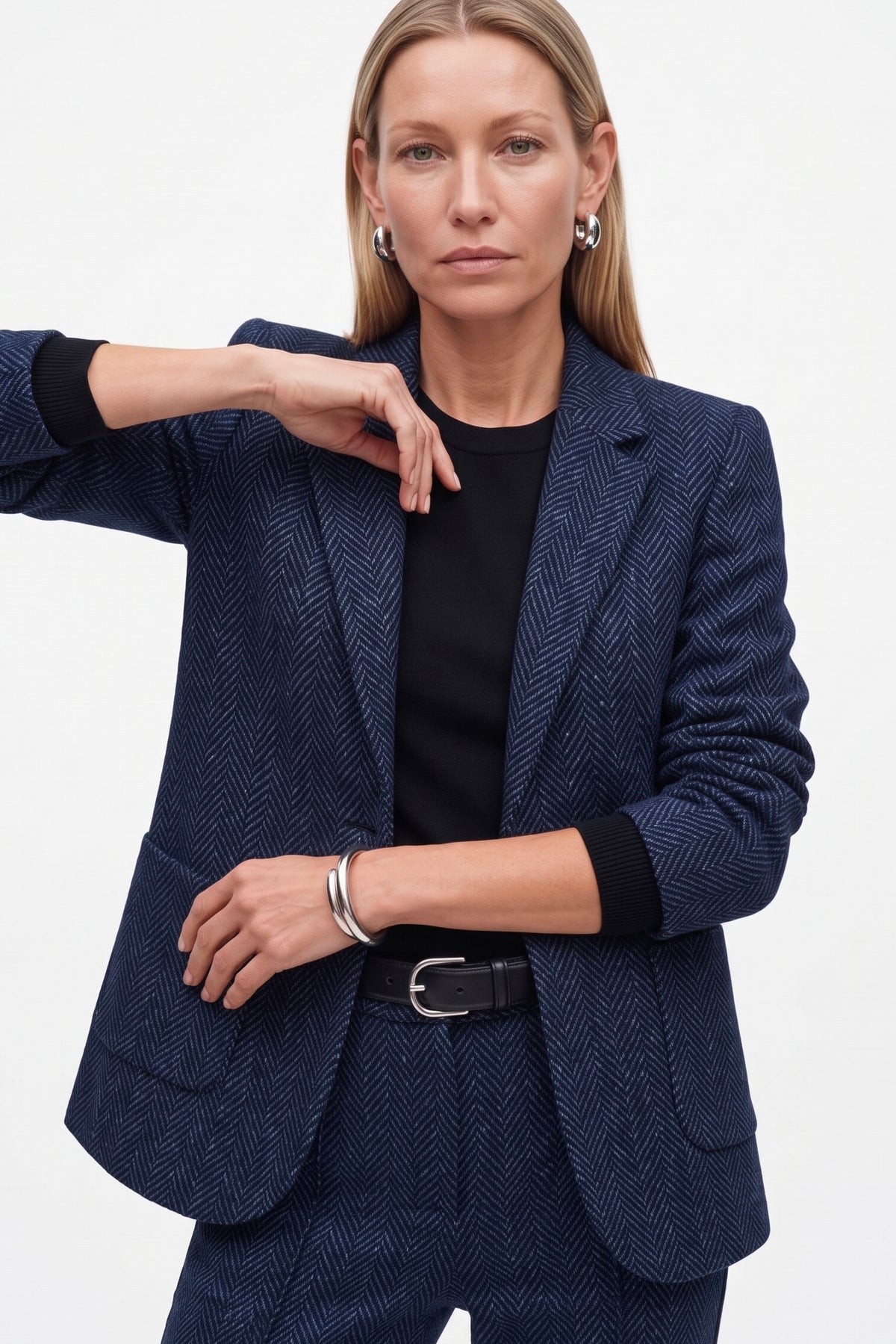 Giacca Monopetto In Punto Milano Jacquard