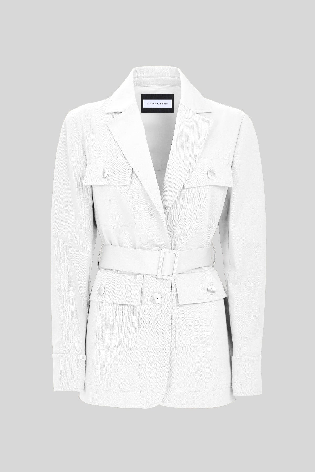 Giacca monopetto con cintura