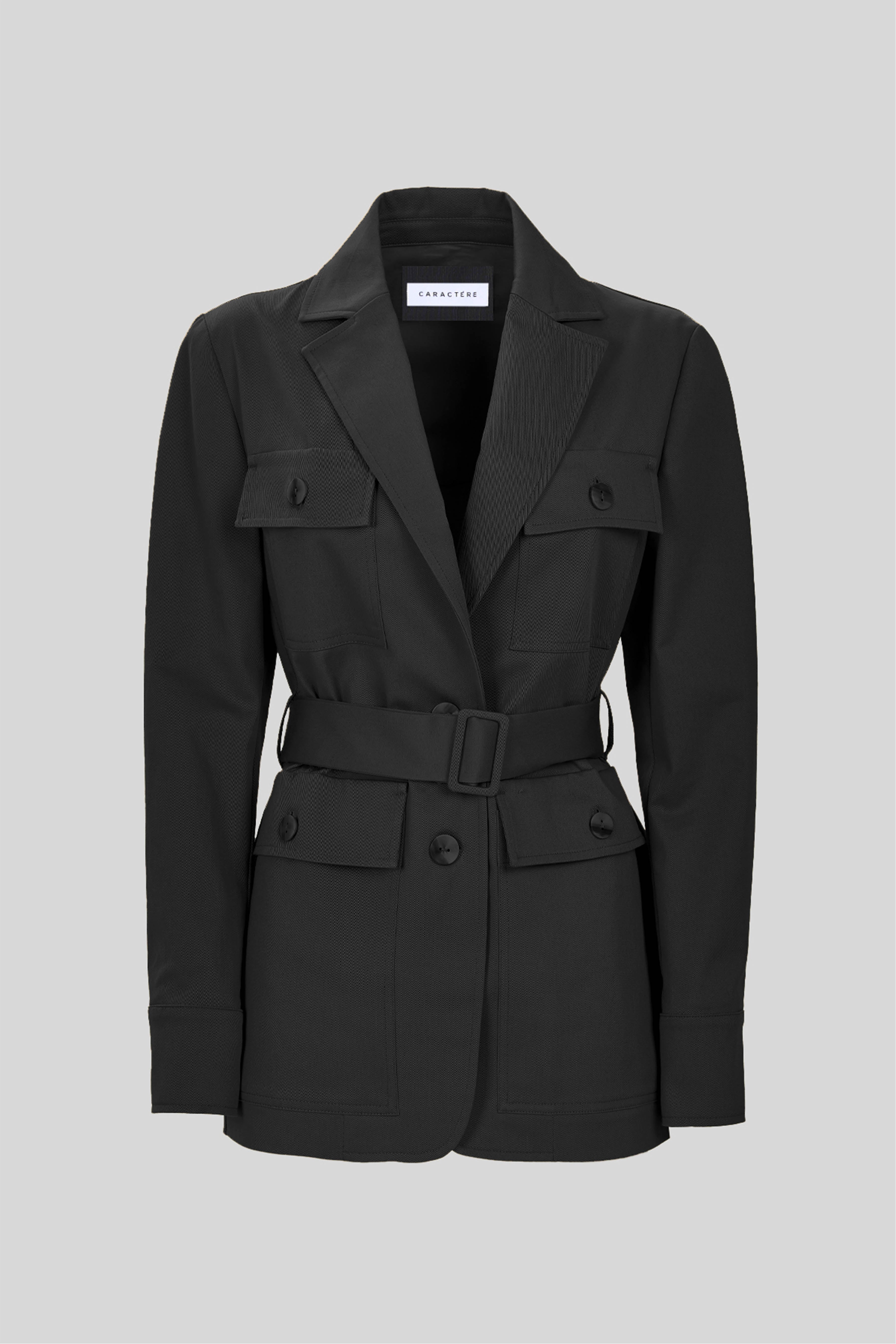 Giacca monopetto con cintura