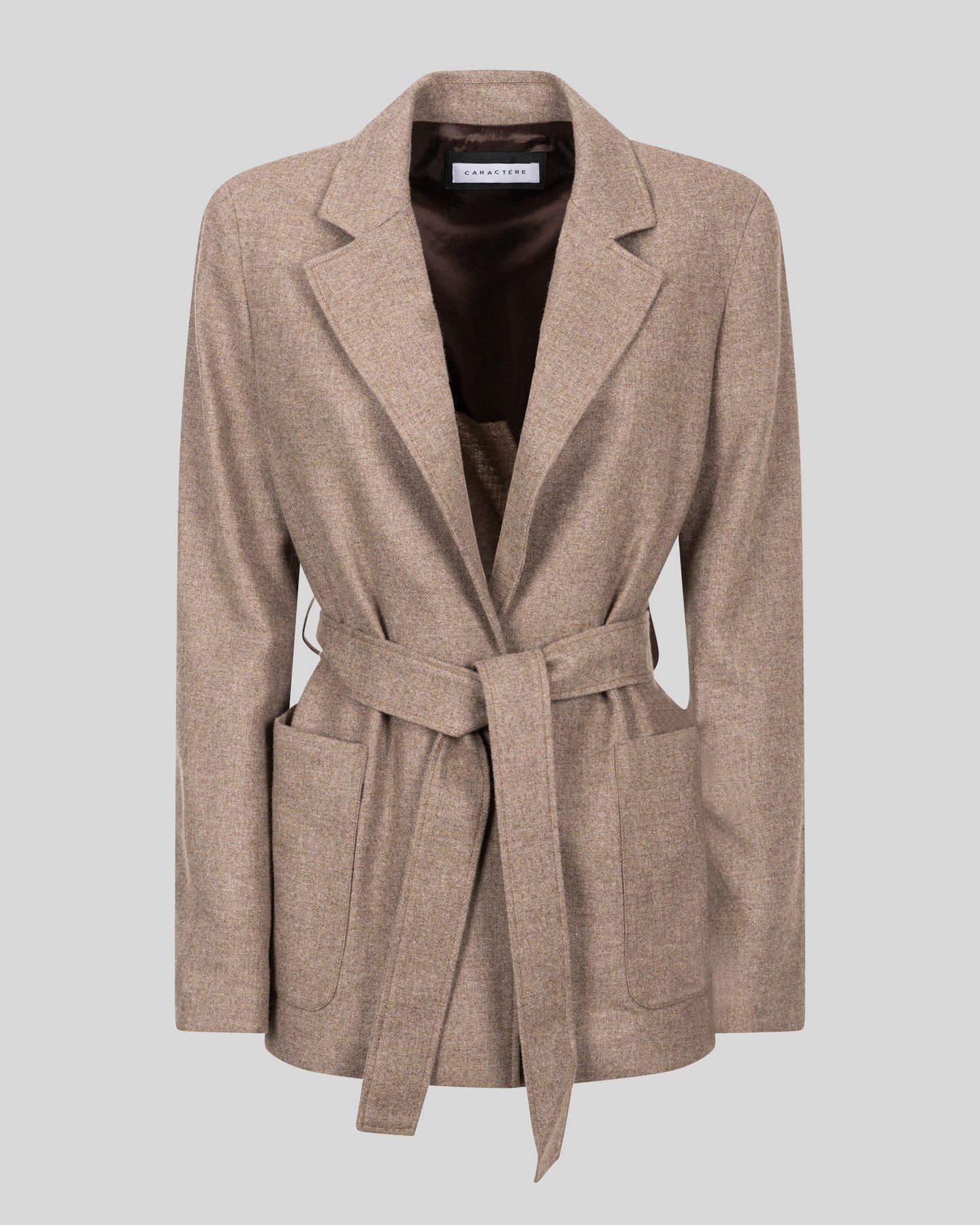 Giacca con tasche e cintura