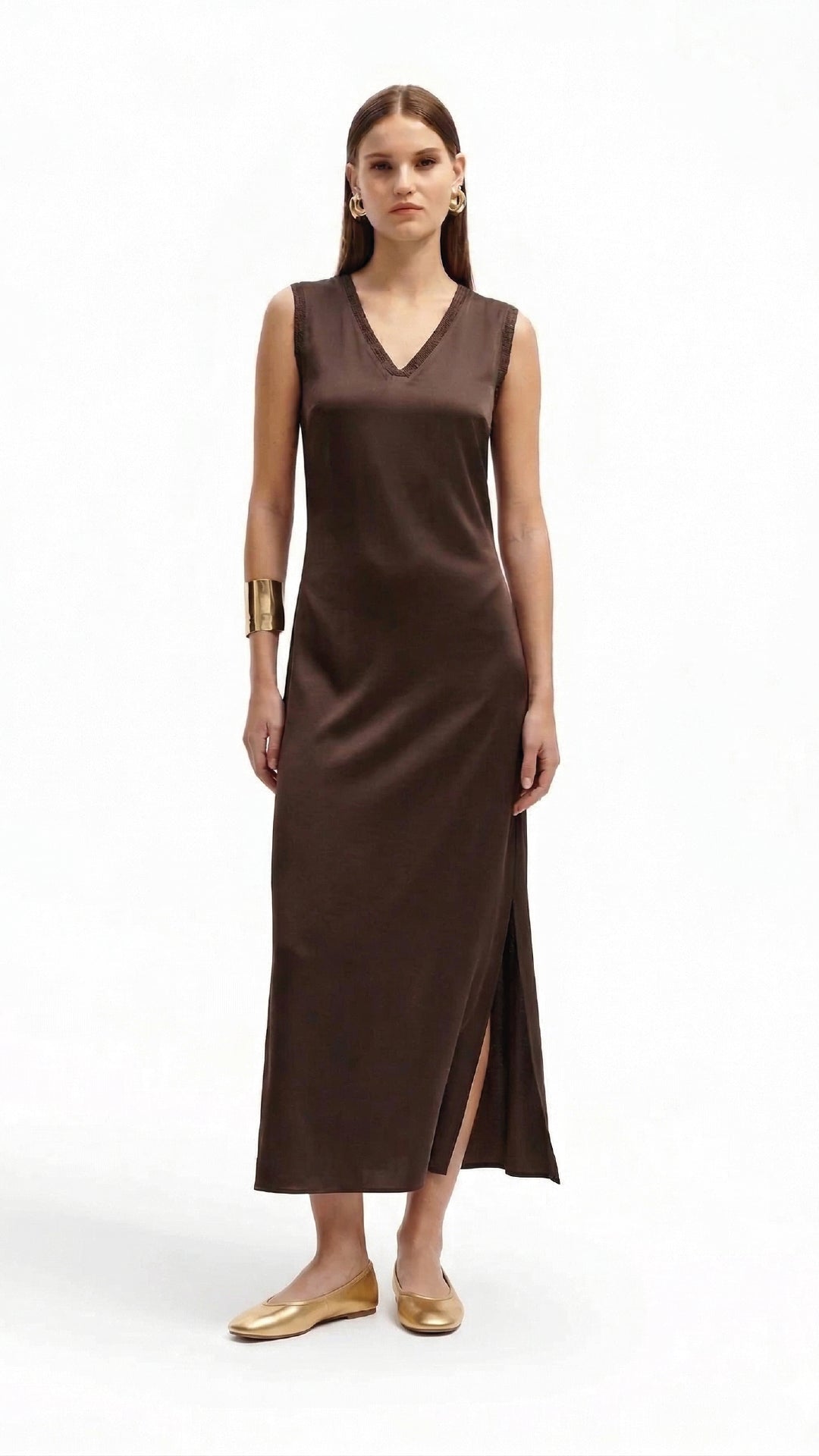Abito Lungo Donna con Scollo a V - Caractère
