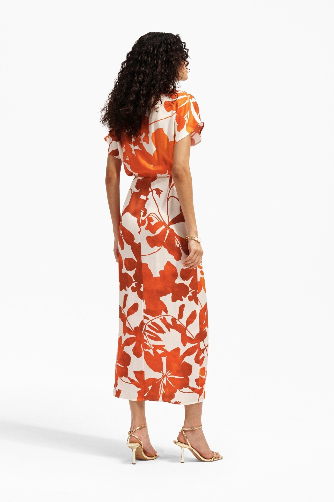 Abito Midi Donna in Viscosa con Stampa Floreale - Caractère