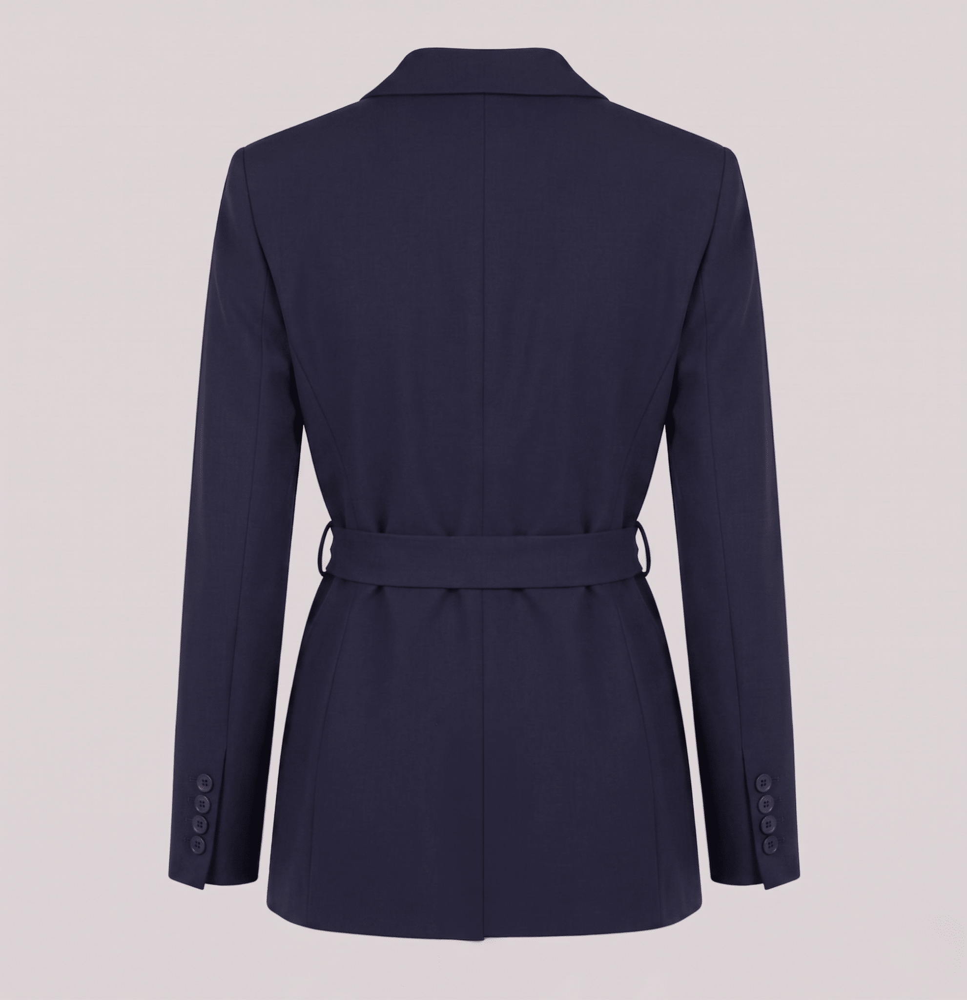 Blazer con cintura annodata e revers a lancia - Caractère