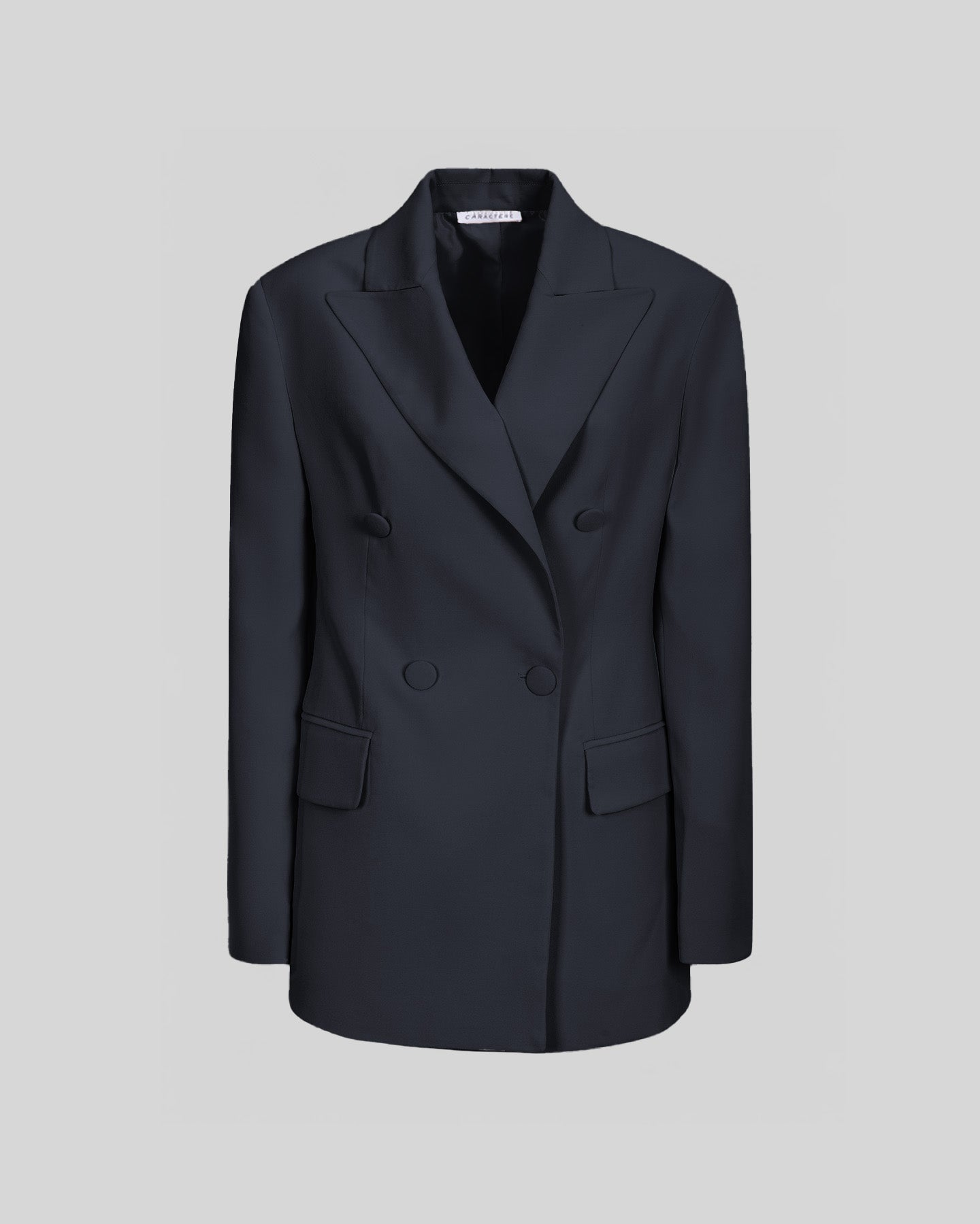 Blazer Doppiopetto Elegante in Crepe