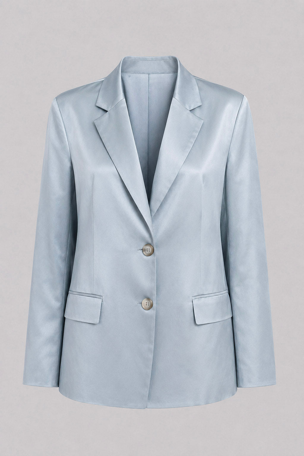 Blazer Monopetto Satinato con Revers - Caractère