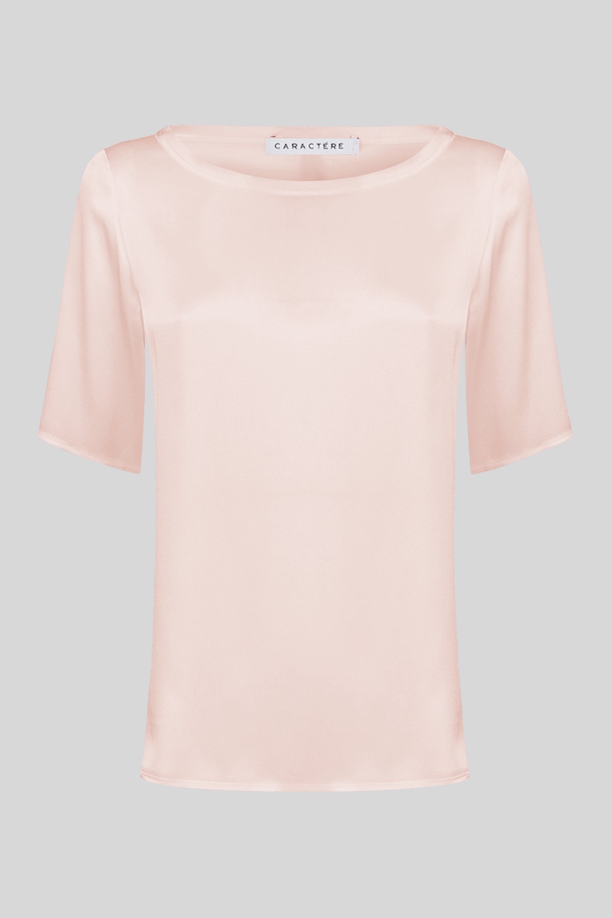 Blusa a maniche corte in seta super morbida - Caractère