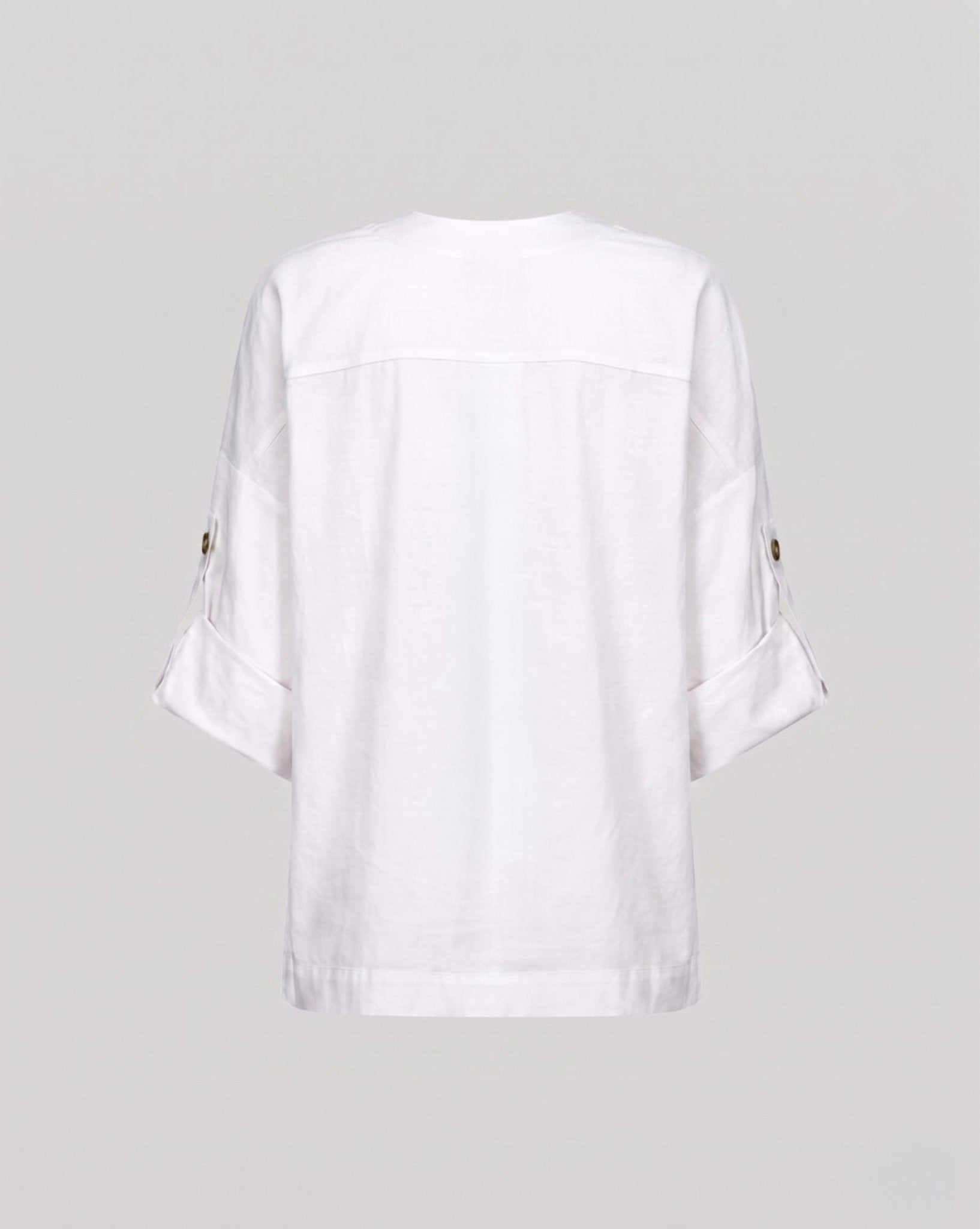 Blusa in cotone over con scollo a V - Caractère