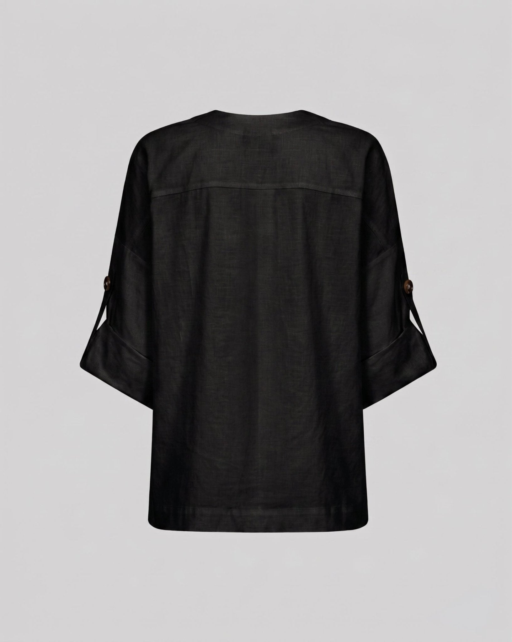 Blusa in cotone over con scollo a V - Caractère