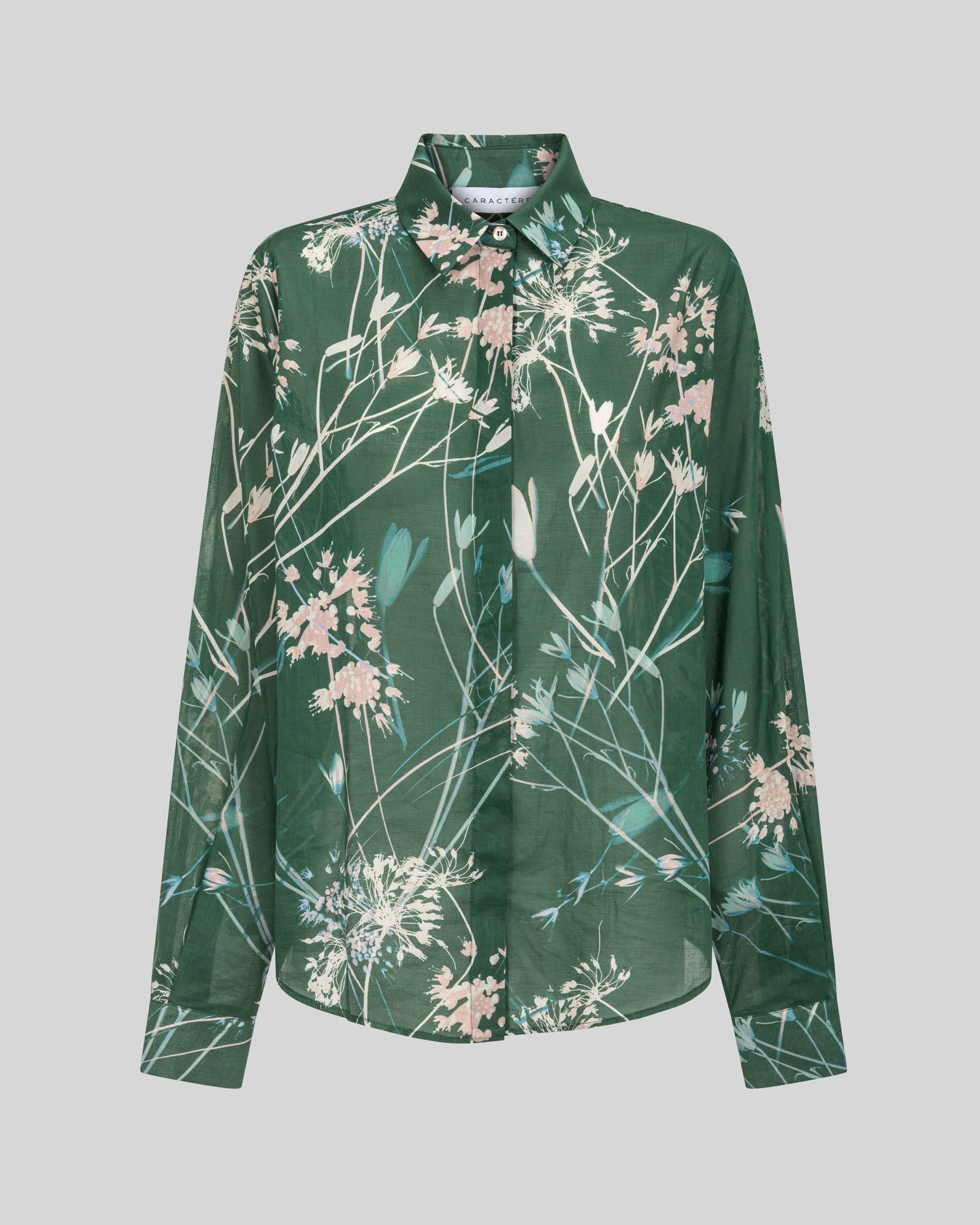 Camicia Classica Floreale in Cotone - Caractère