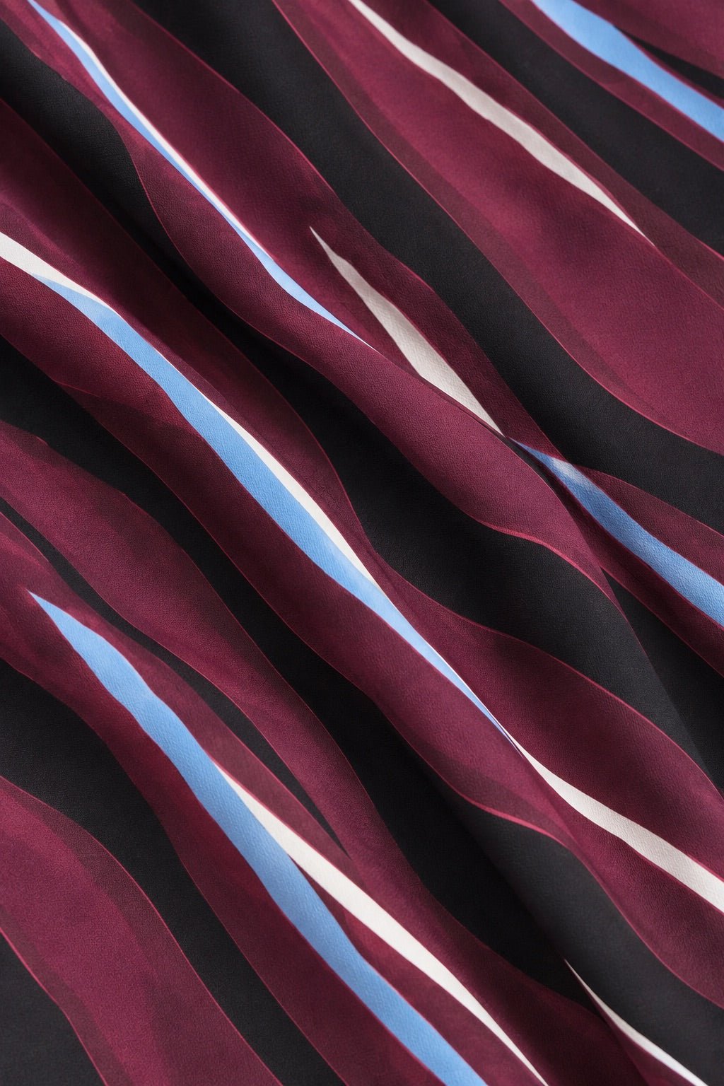 Camicia con Collo A Sciarpa In Simil Seta Stampata - Caractère