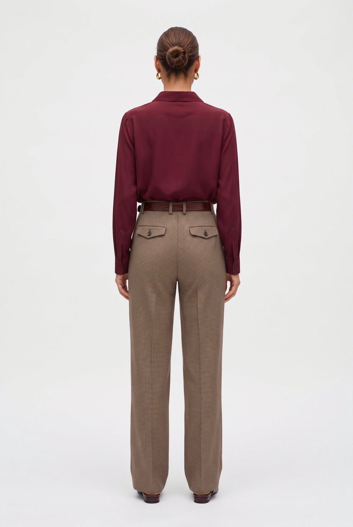 Camicia Donna Elegante a Manica Lunga Colletto Classico – Raffinata da Ufficio - Caractère