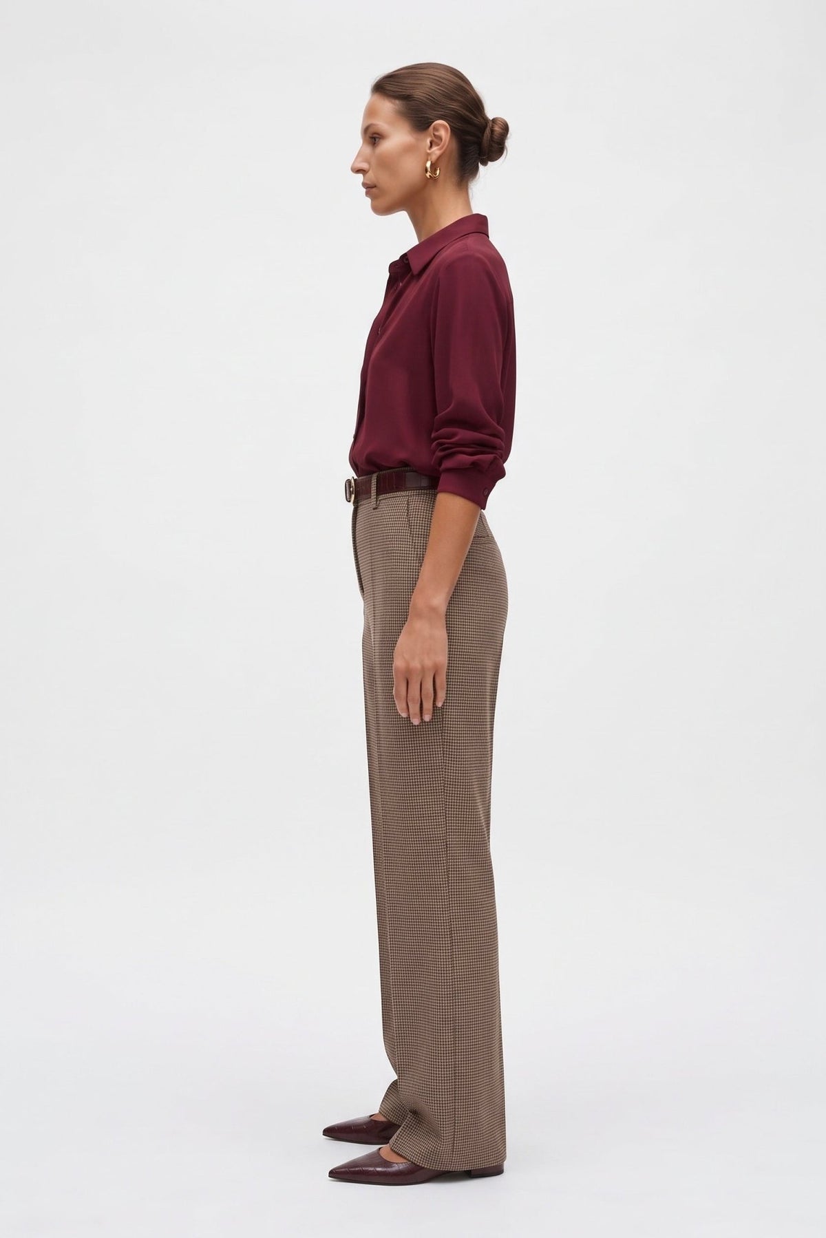 Camicia Donna Elegante a Manica Lunga Colletto Classico – Raffinata da Ufficio - Caractère