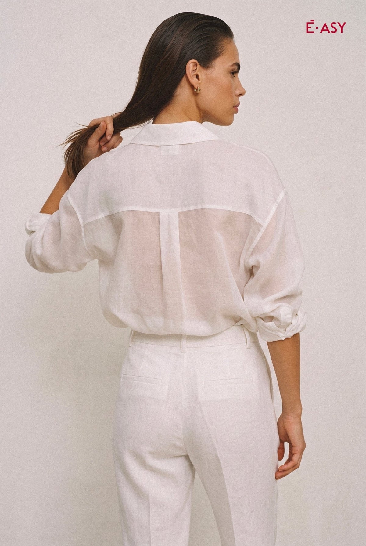 Camicia Donna in Mussola Maniche Lunghe – Leggera e Traspirante - Caractère