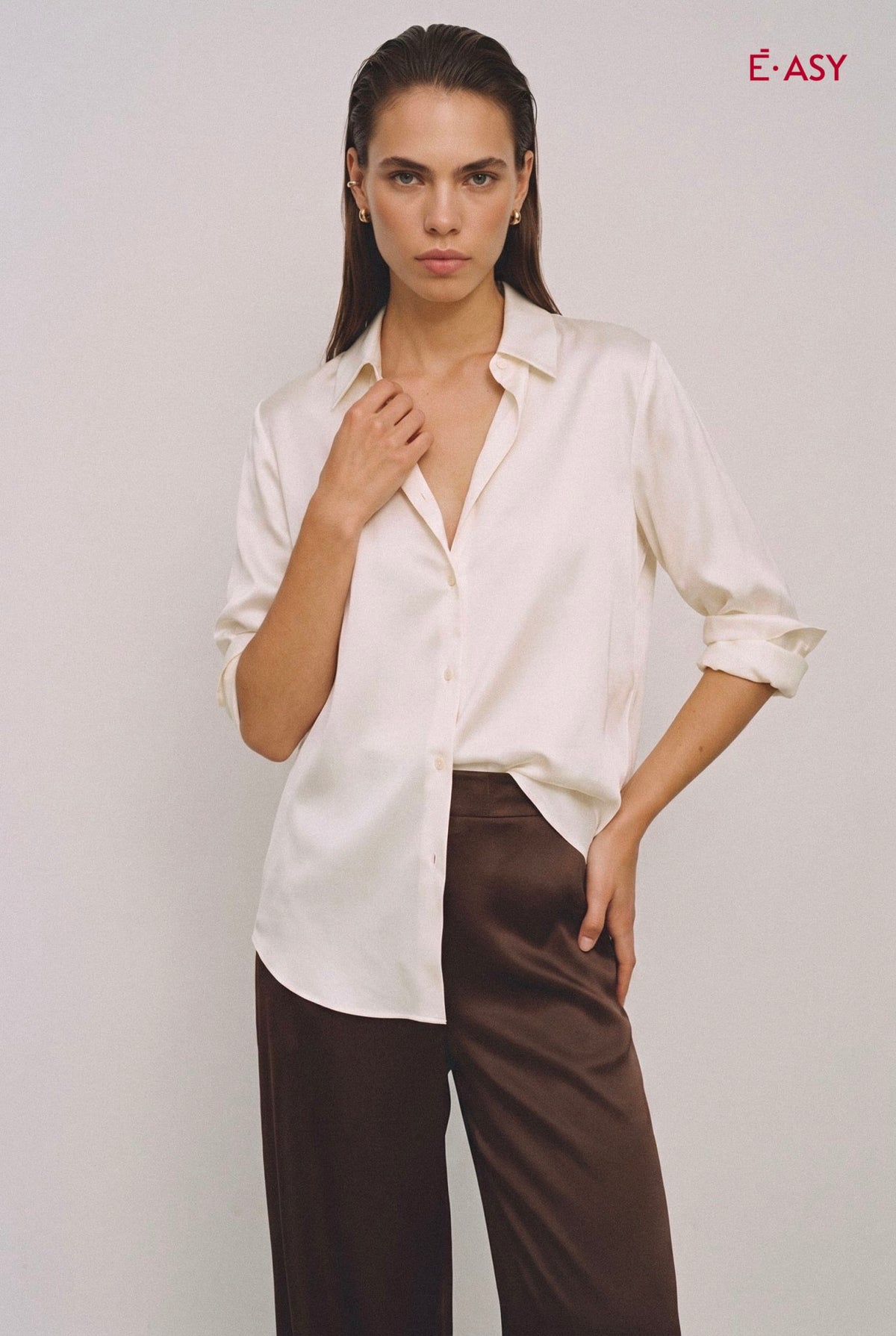 Camicia Donna in Poliestere con Colletto Classico - Caractère