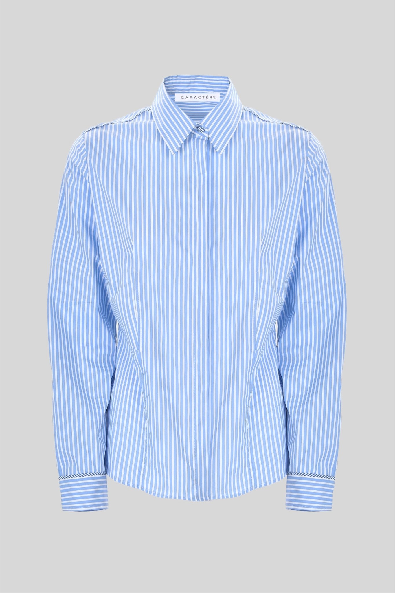 Camicia in cotone stretch a righe - Caractère