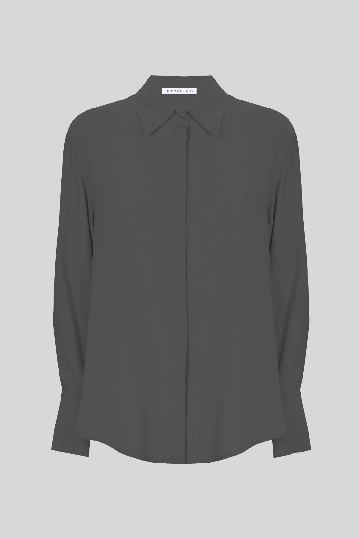 Camicia in misto seta, maniche lunghe - Caractère