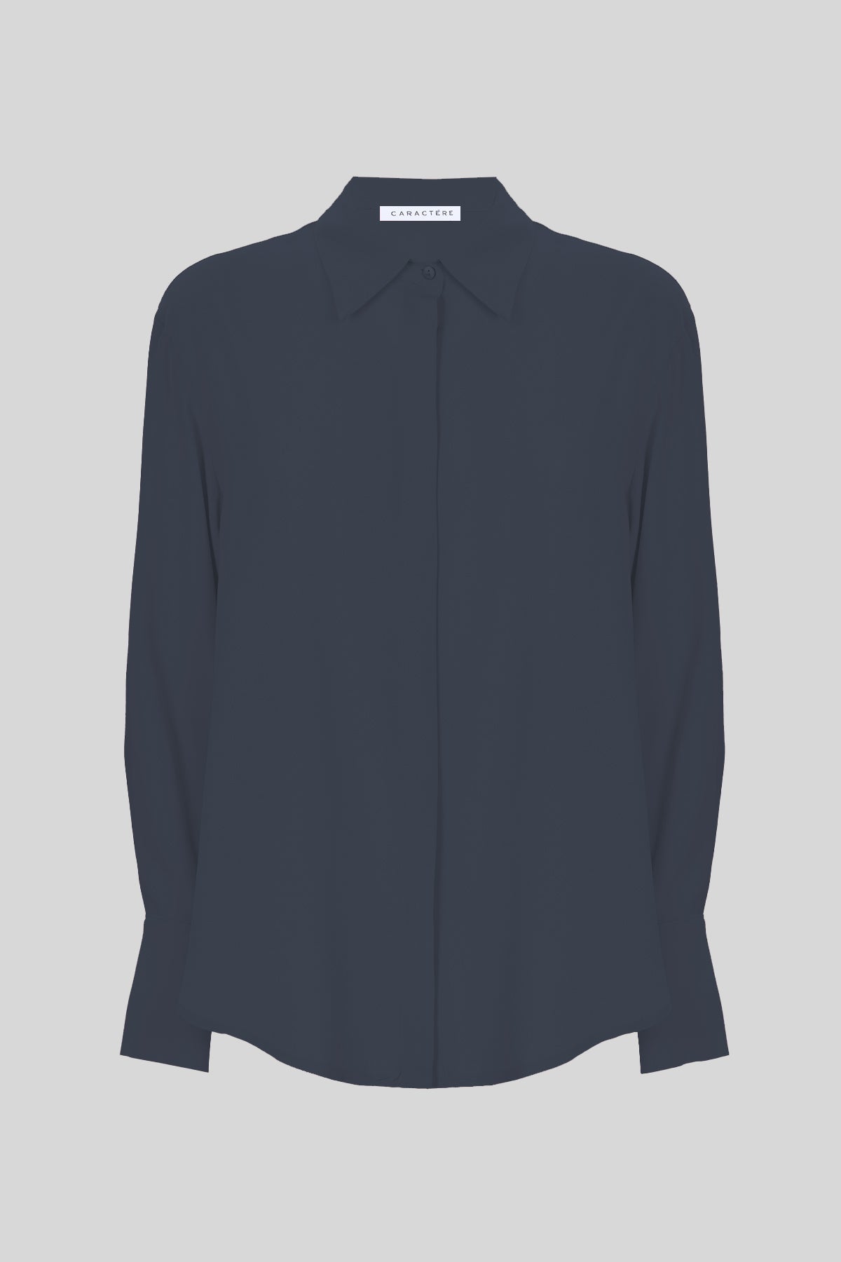 Camicia in misto seta, maniche lunghe - Caractère