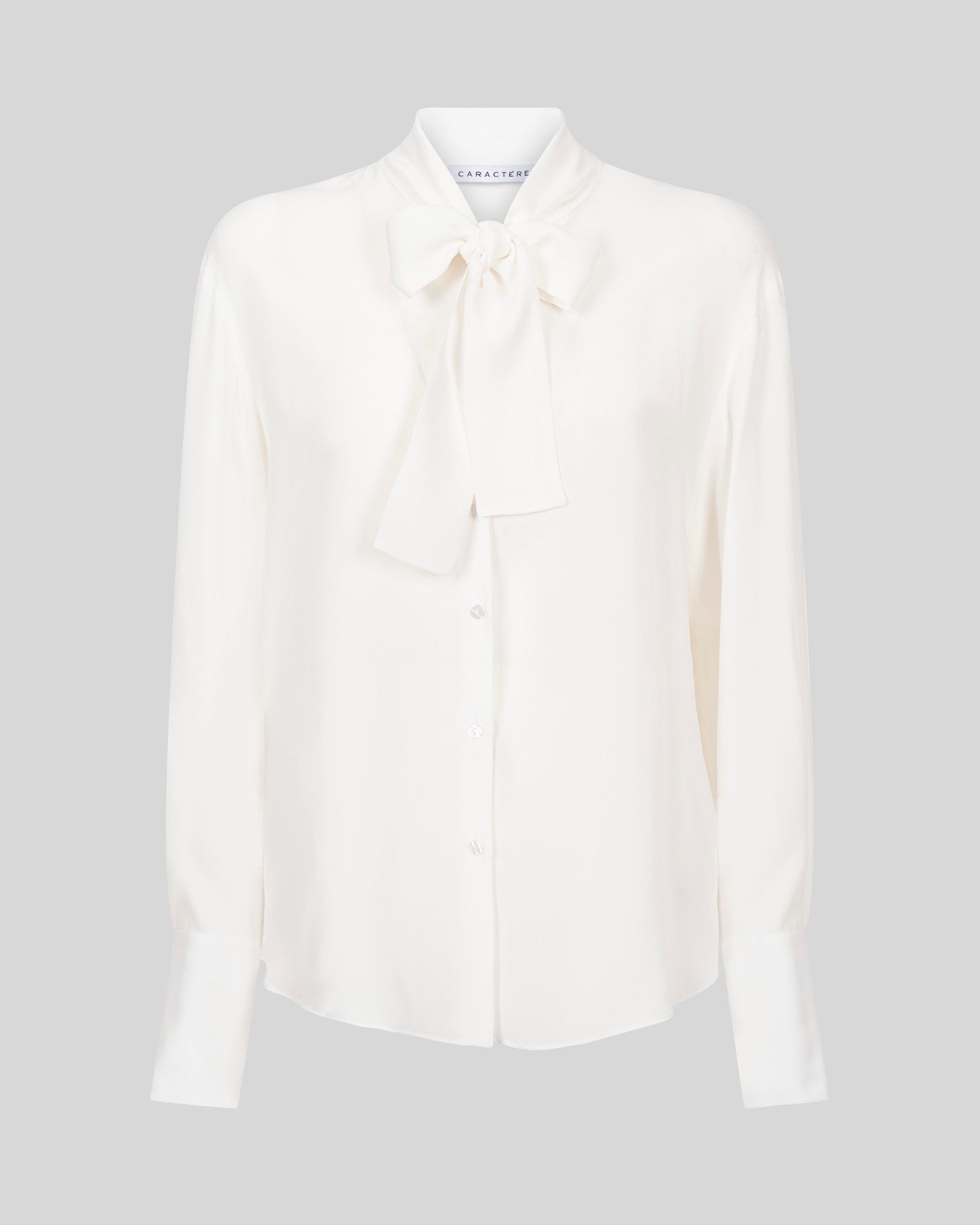 Camicia in raso con fiocco - Caractère