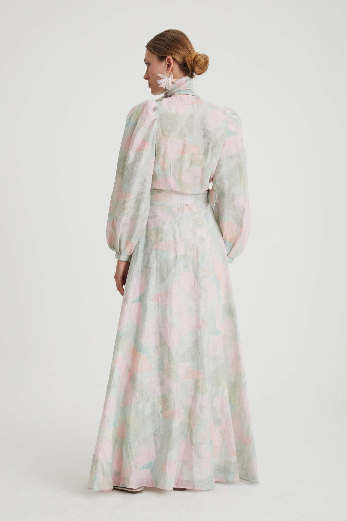 Camicia maniche a sbuffo in lino - Caractère