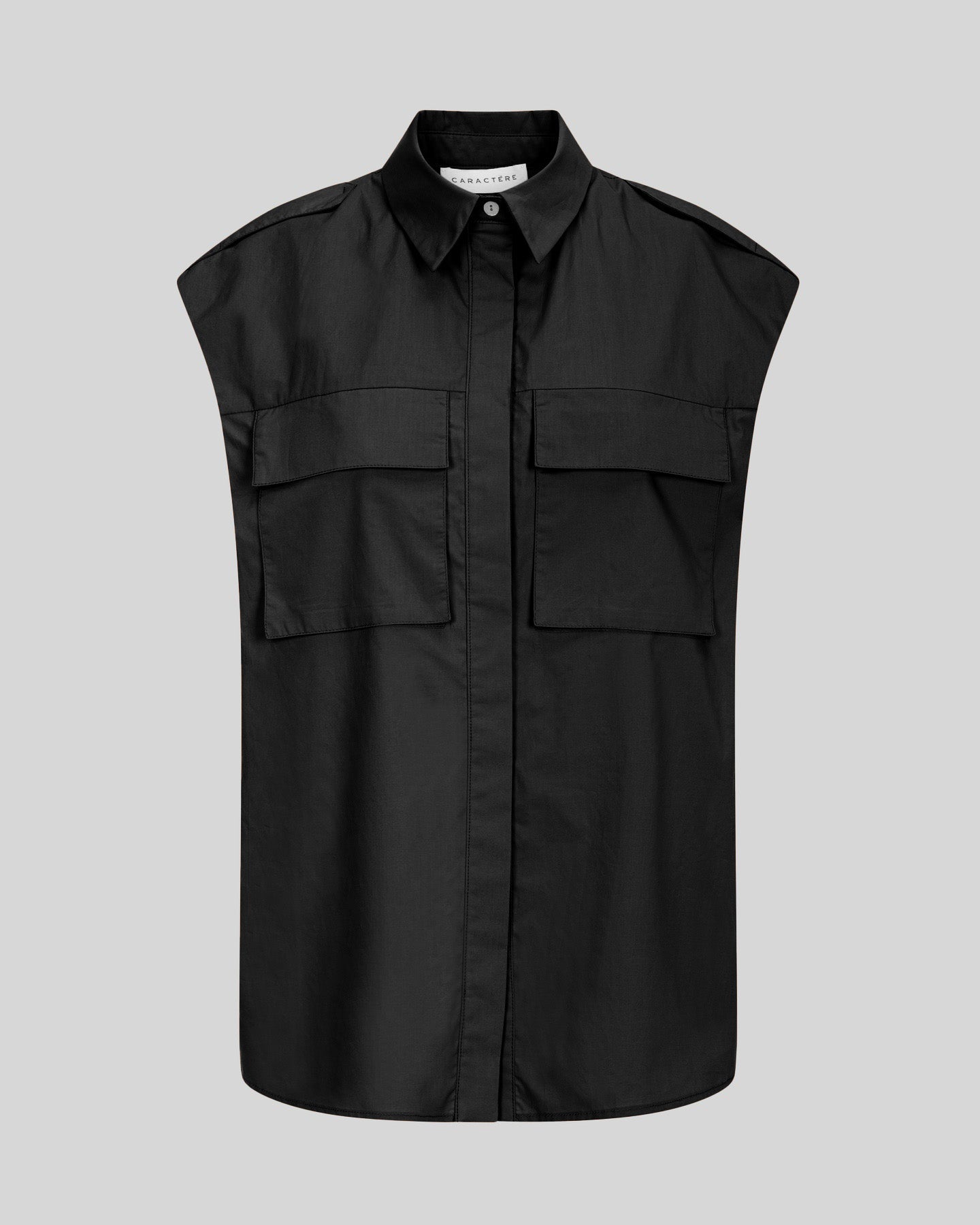 Camicia Smanicata in cotone - Caractère