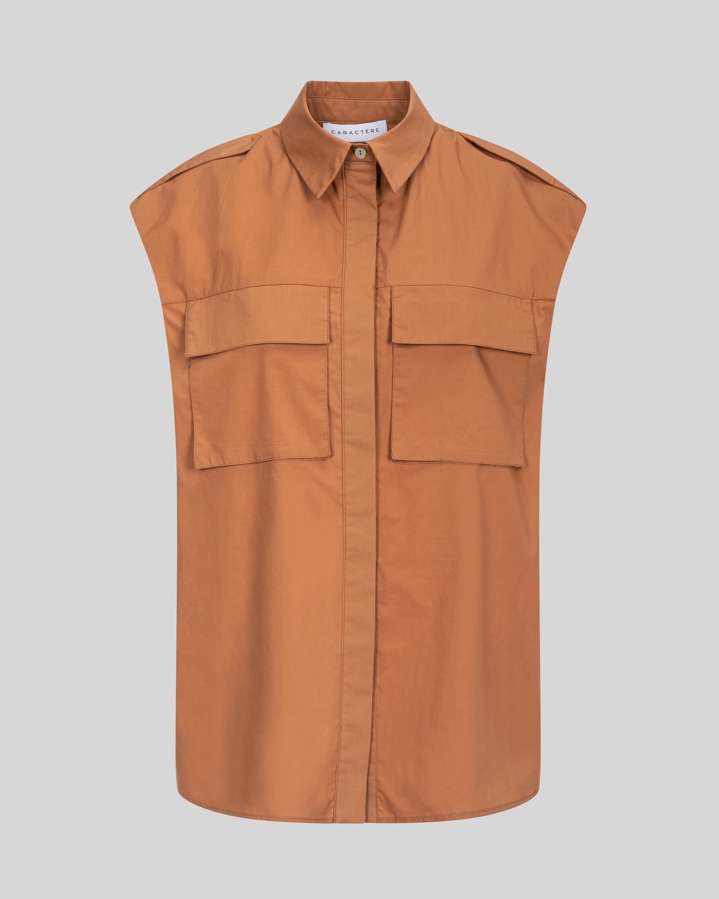 Camicia Smanicata in cotone - Caractère