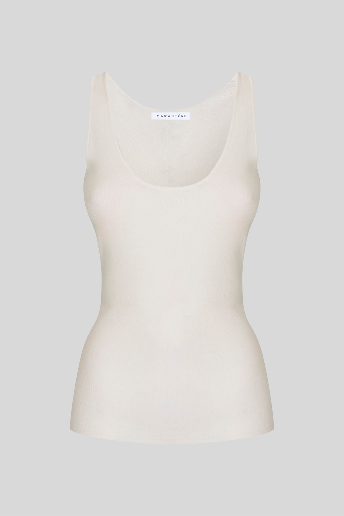 Canotta in viscosa a costine - Caractère