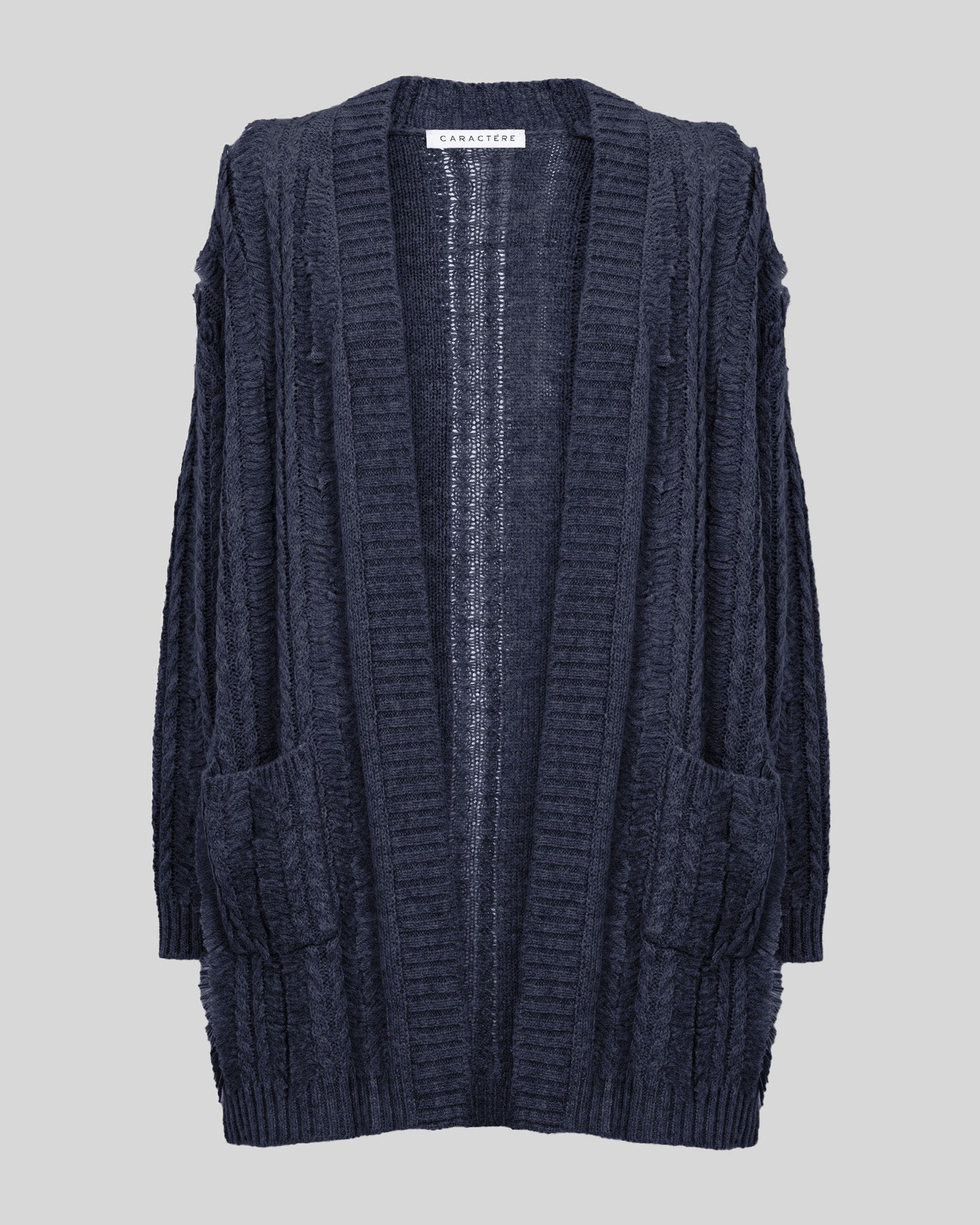 Cardigan lungo aperto - Caractère