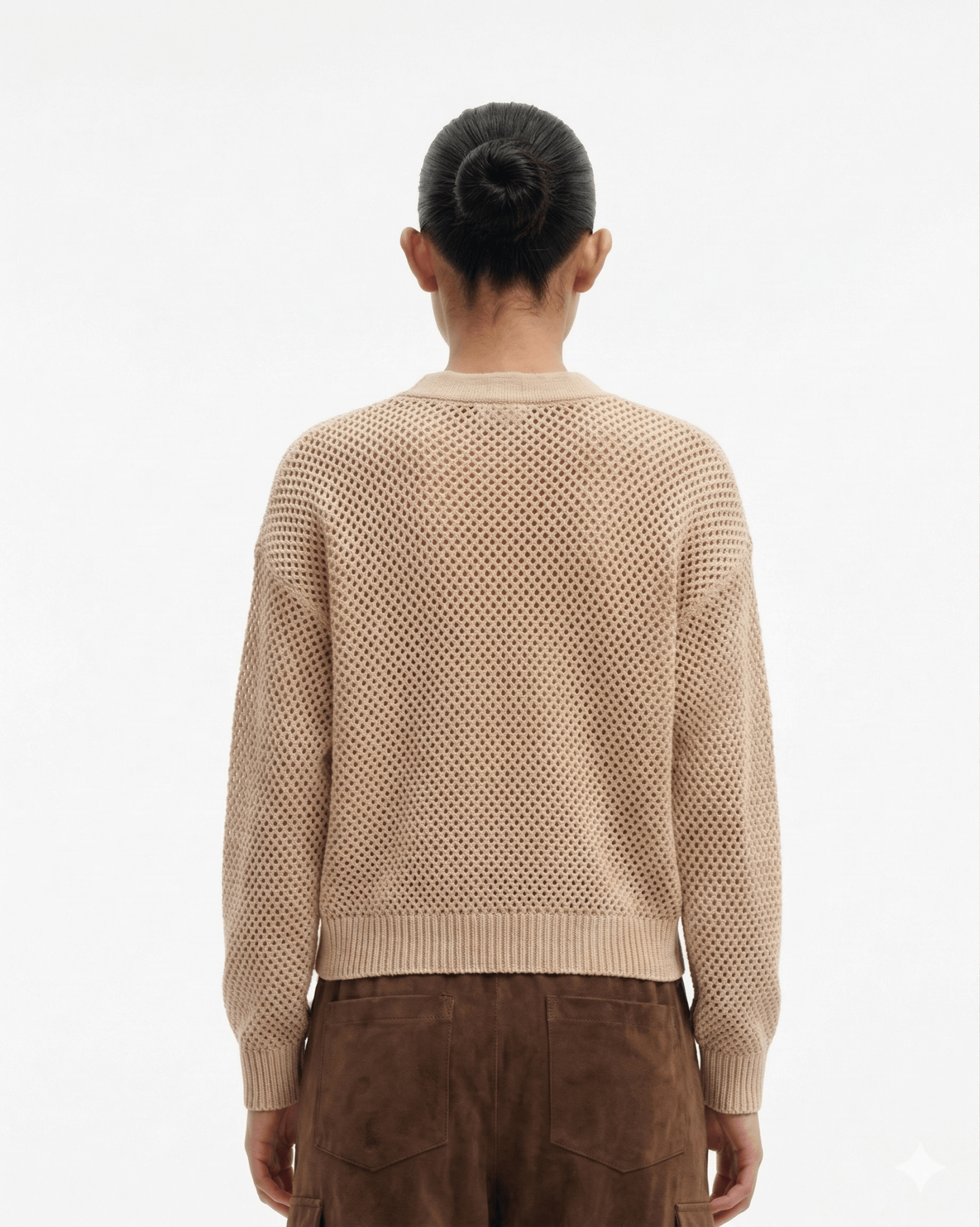 Cardigan Traforato con Scollo a V in cotone - Caractère