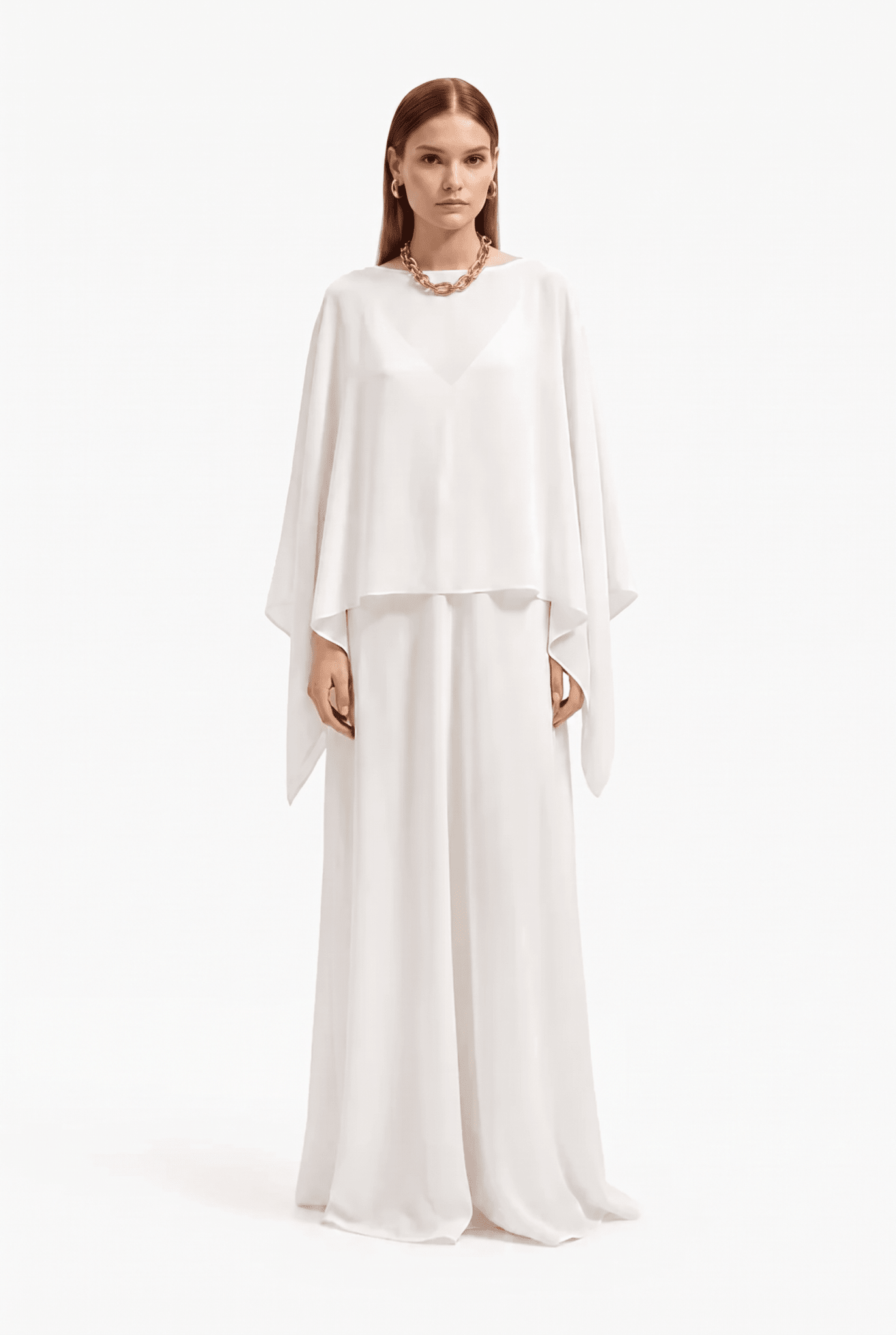Coprispalle Donna in Viscosa Fluido Effetto Mantella – Elegante da Cerimonia - Caractère