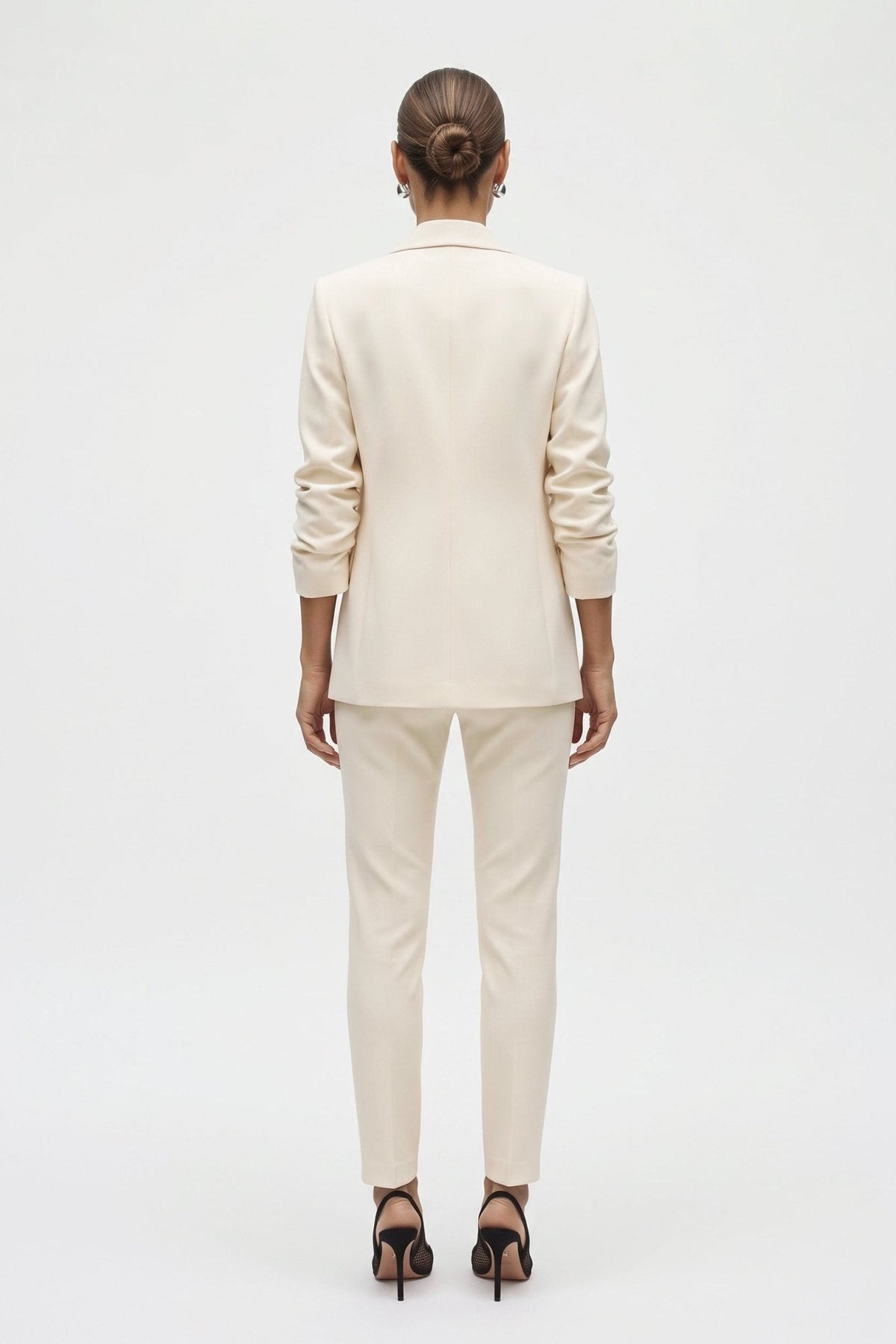 Tailleur in punto Milano giacca classica e pantalone skinny - Caractère