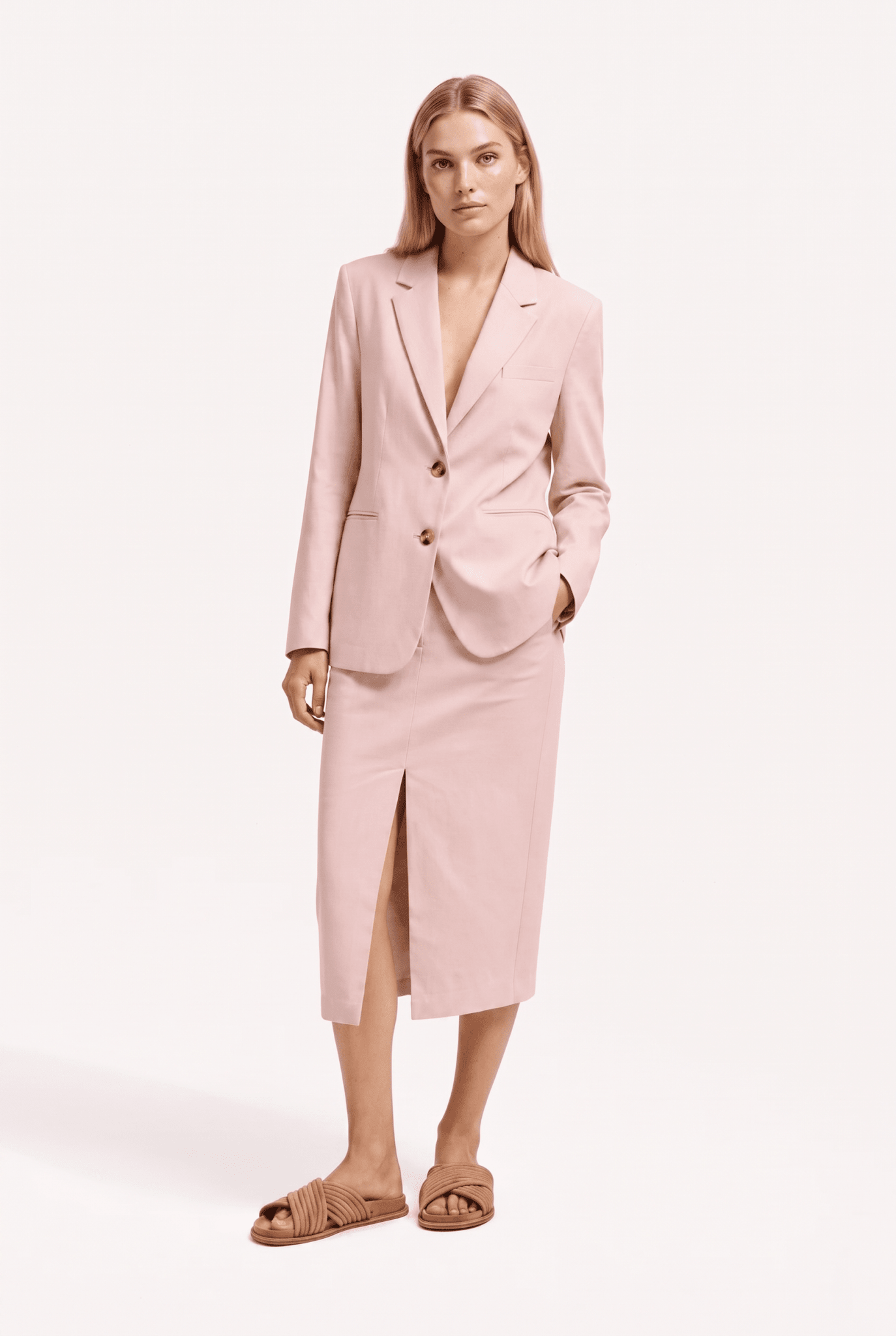 Giacca Donna Classica in Lino Cotone – Completo Estivo Essenziale - Caractère
