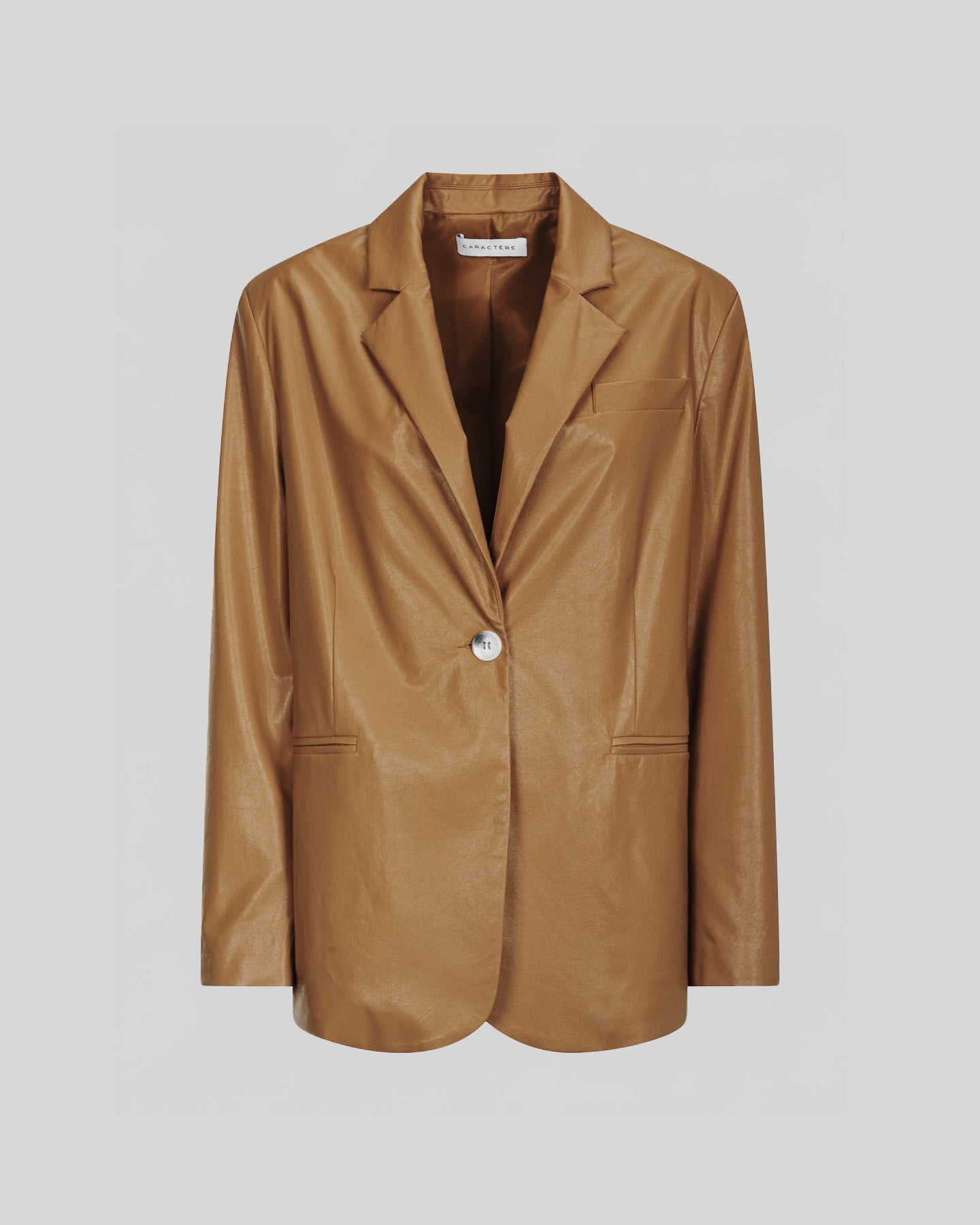 Giacca Donna in Simil Pelle Elegante con Rever - Caractère