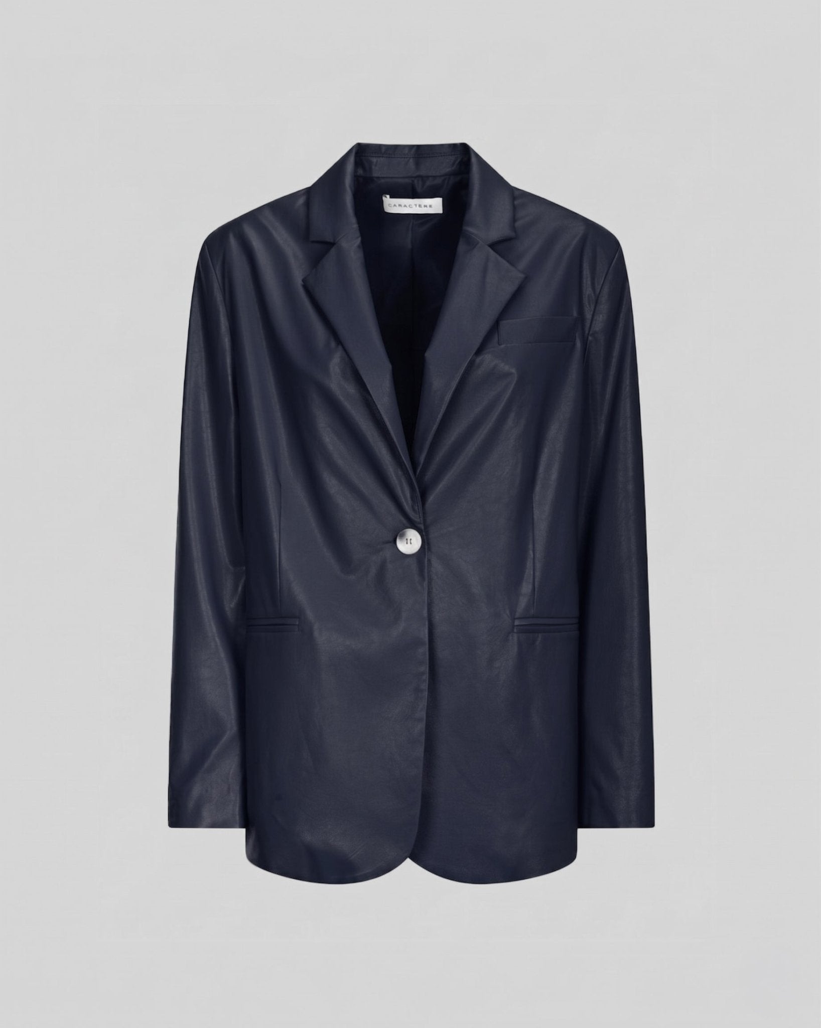 Giacca Donna in Simil Pelle Elegante con Rever - Caractère