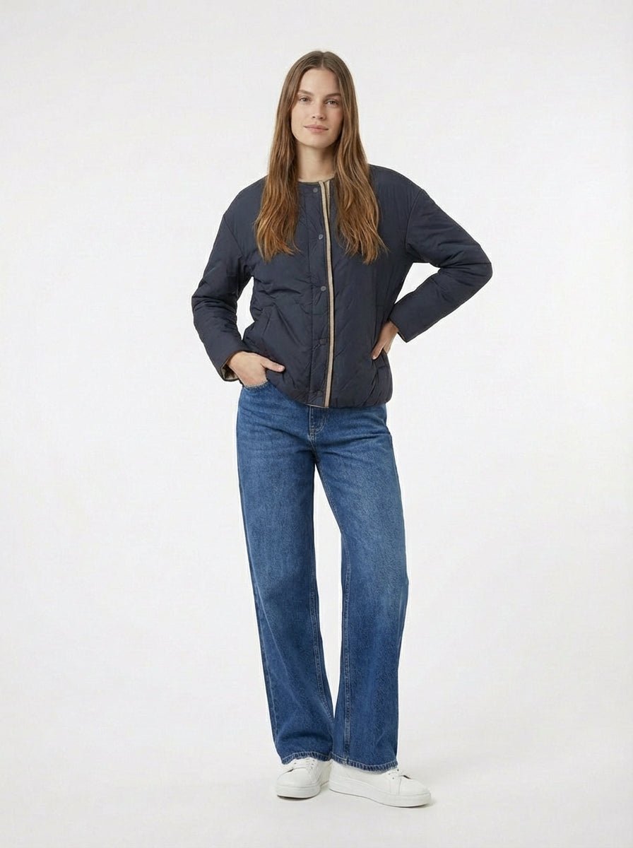 Giacca imbottita in tela antigoccia - Caractère