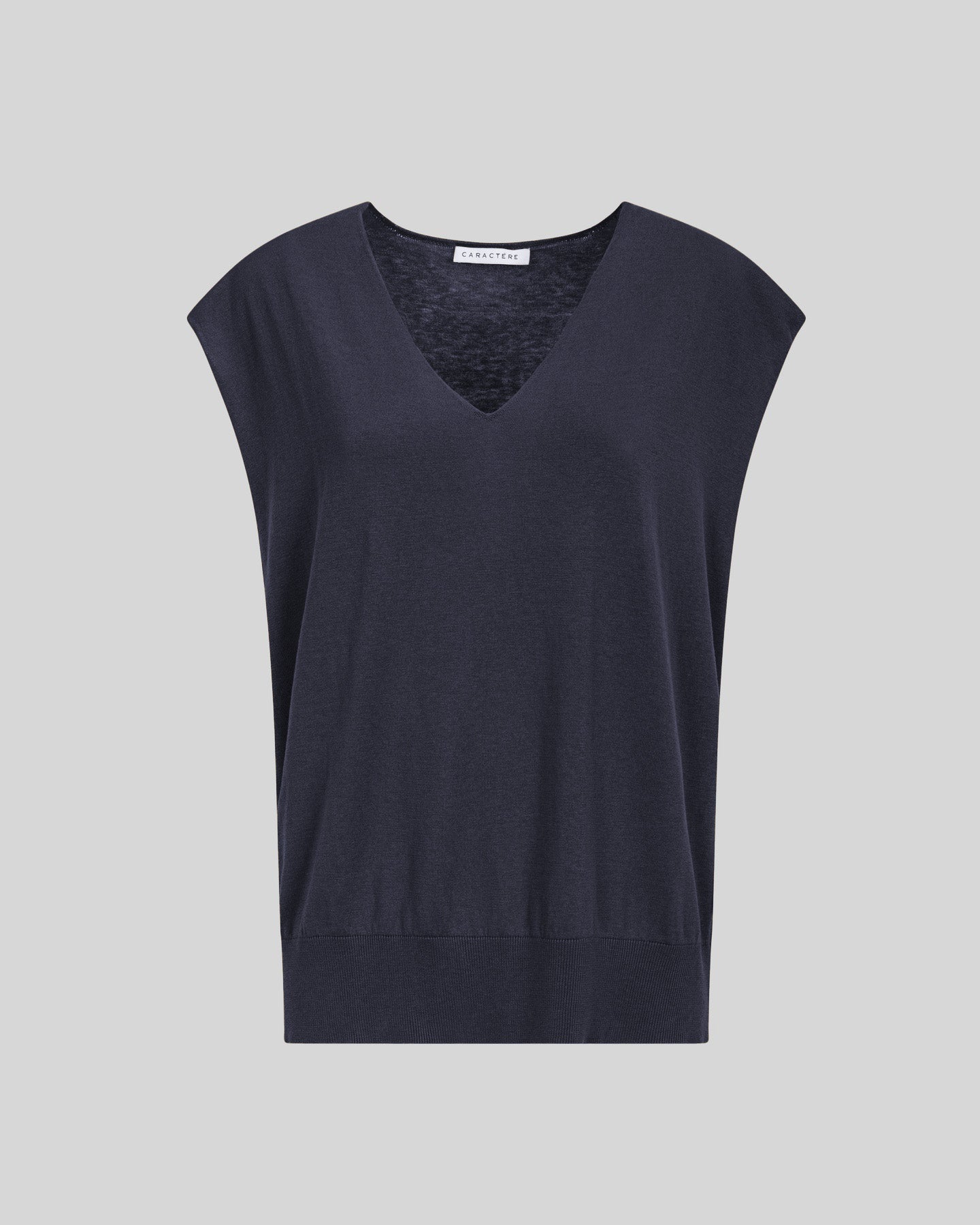 Gilet Donna Scollo a V in Misto Seta - Caractère