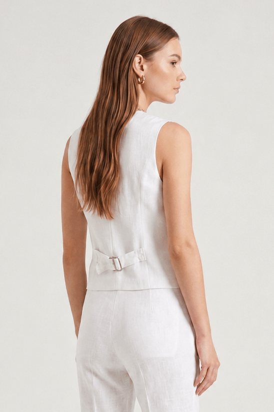 Gilet in Cotone Effetto Denim - Caractère