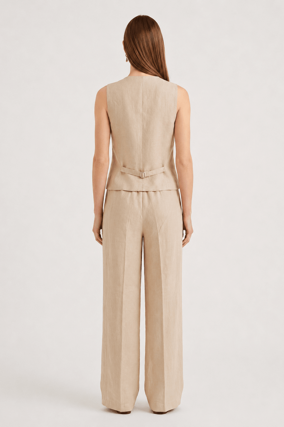 Gilet in Misto Lino Coordinato con Pantalone e Giacca - Caractère