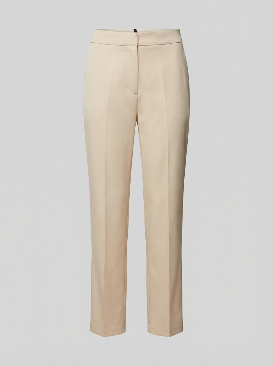 Pantalone completo a sigaretta in cotone stretch