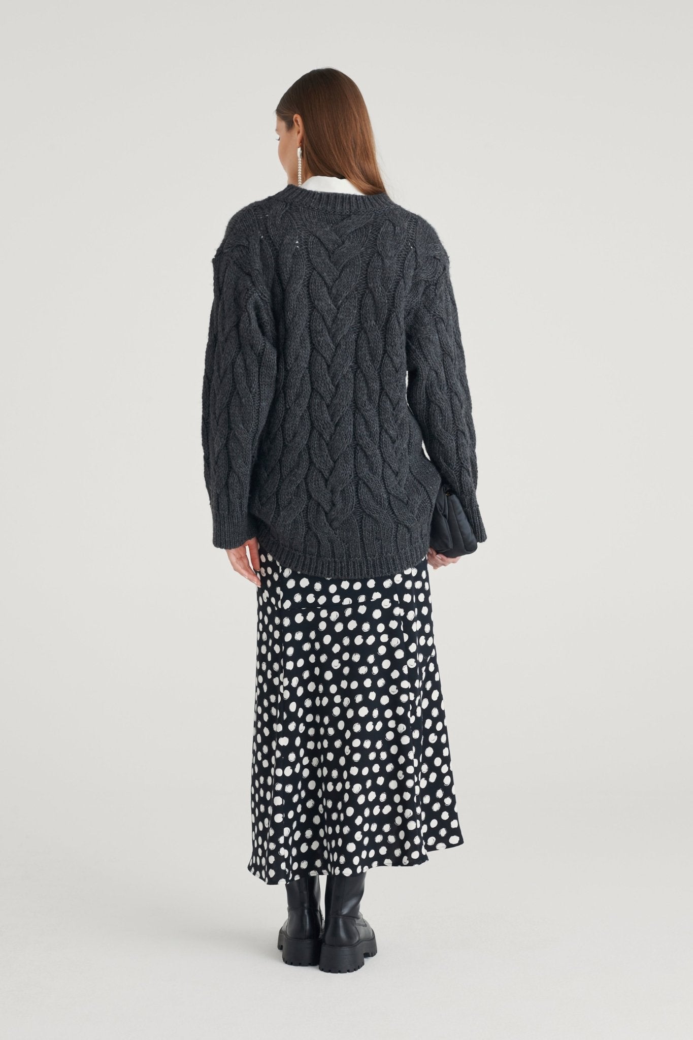 Maglia con punto treccia - Caractère