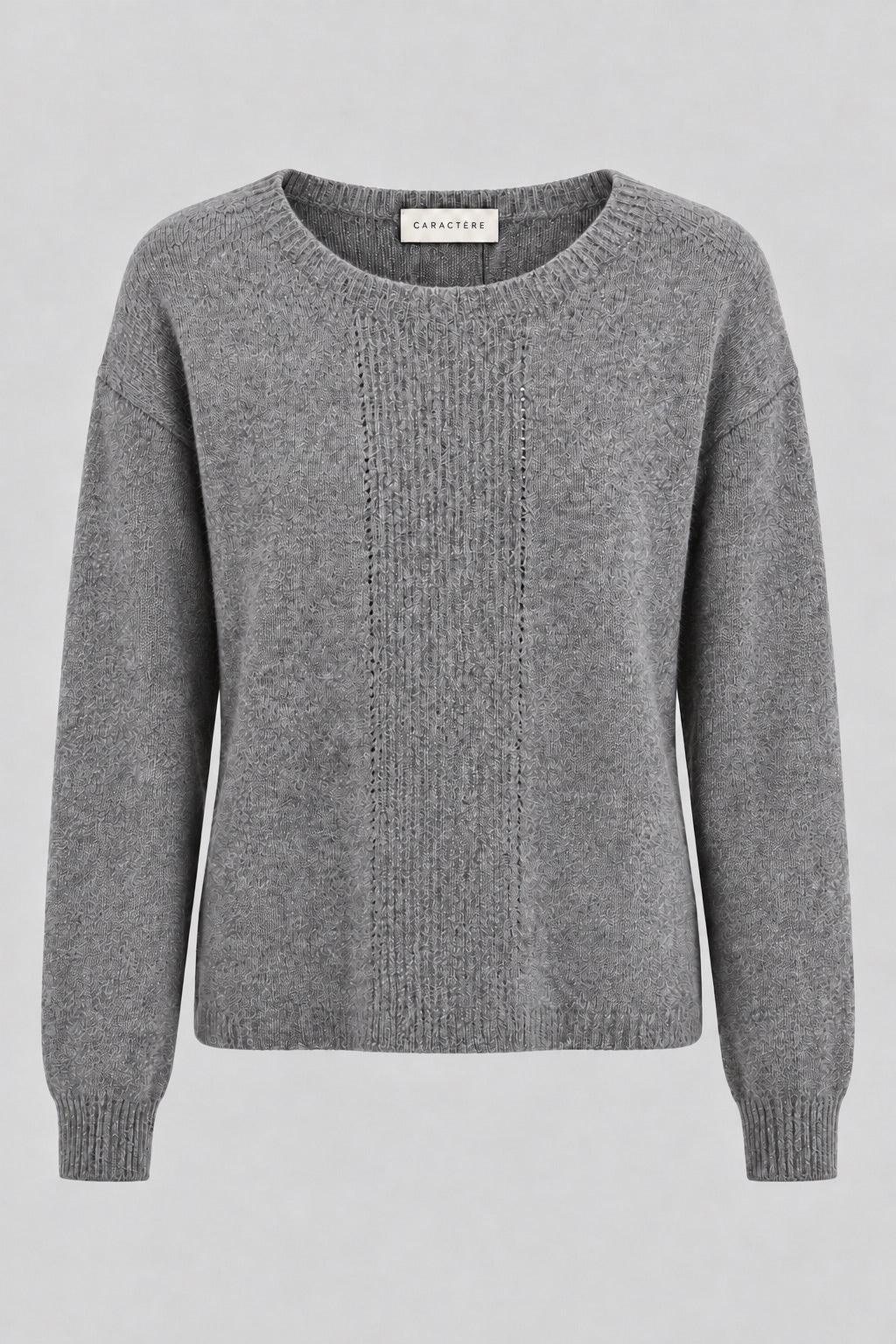 Maglione Donna Girocollo in Maglia con Lavorazione Traforata - Caractère