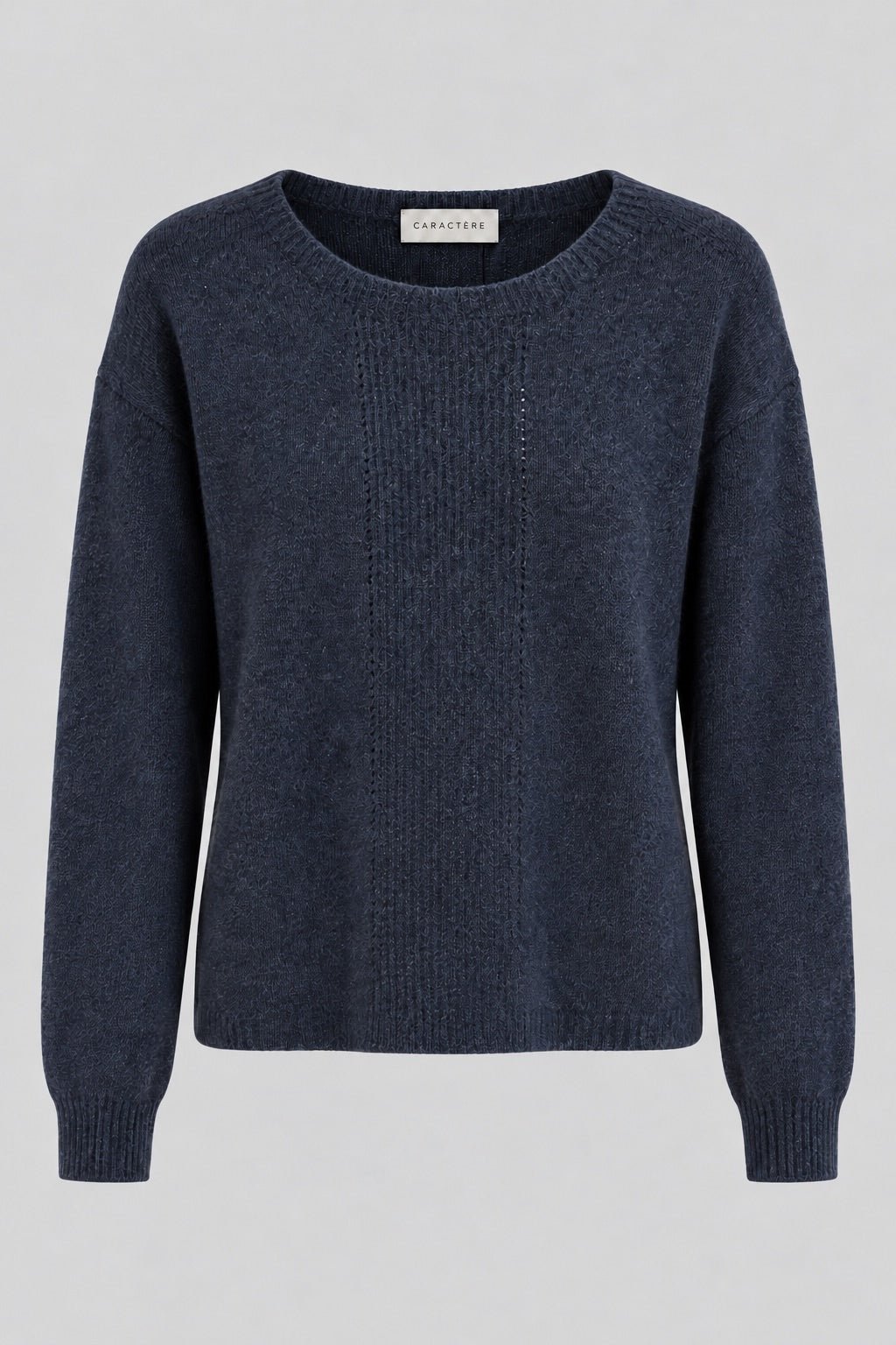 Maglione Donna Girocollo in Maglia con Lavorazione Traforata - Caractère