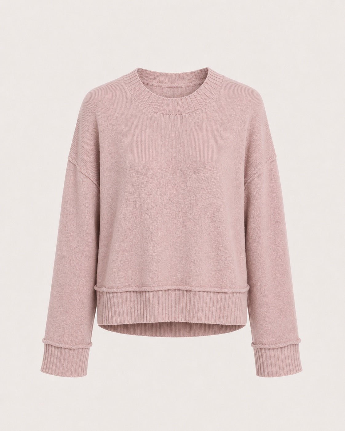 Maglione Girocollo Oversize a Costine - Caractère