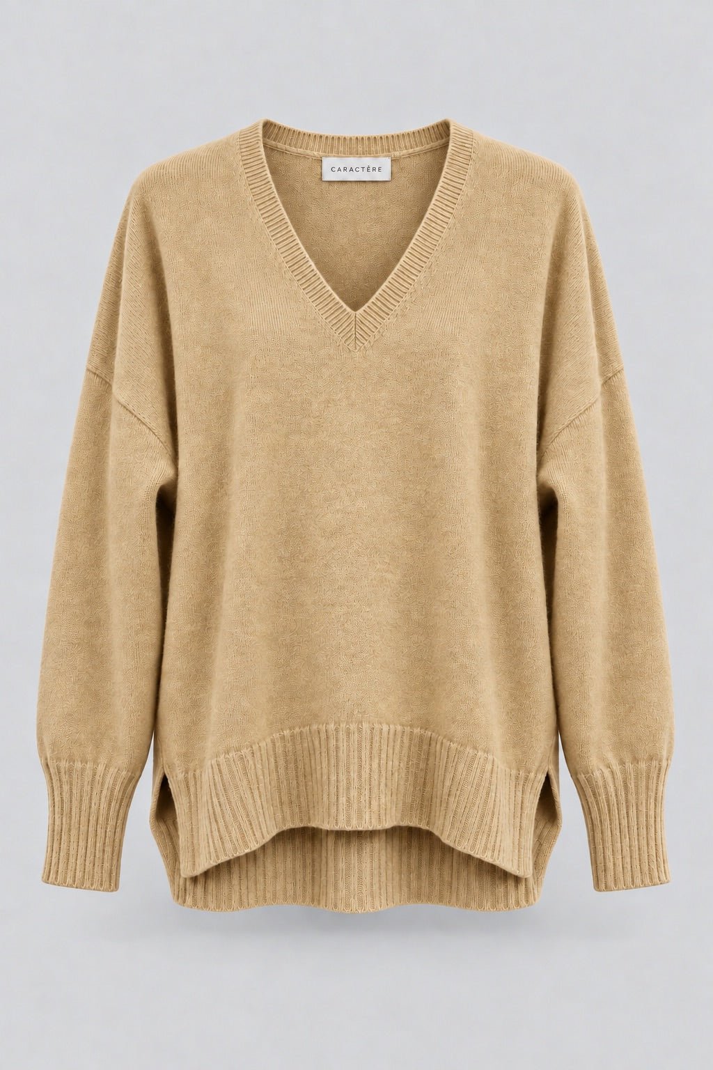 Maglione Scollo a V in Maglia Morbida - Caractère