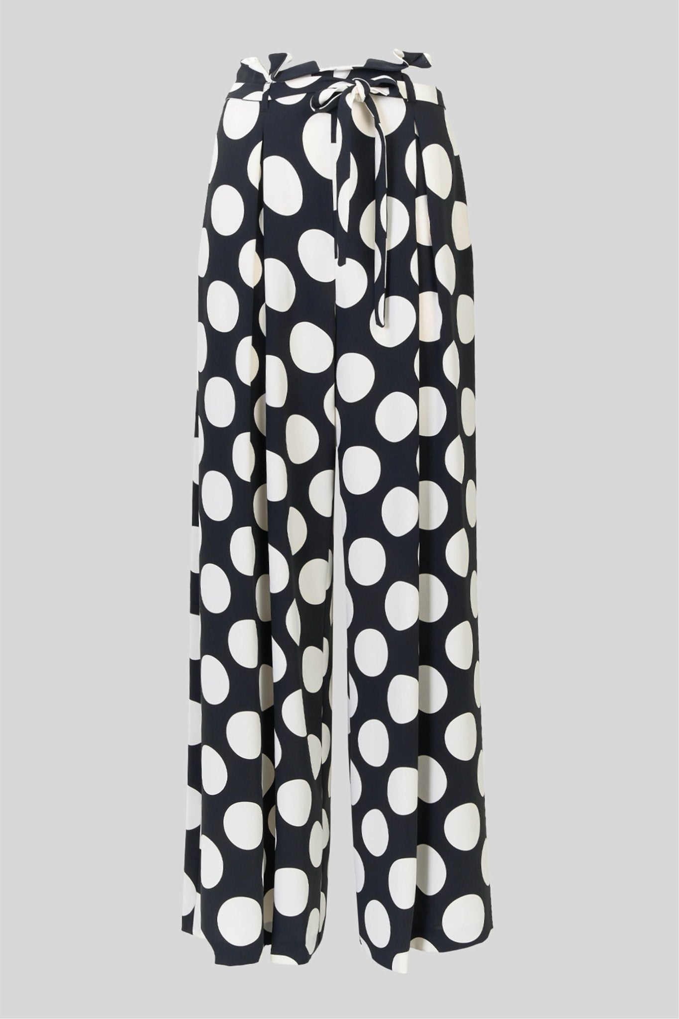 Pantalone a palazzo a pois con cintura - Caractère
