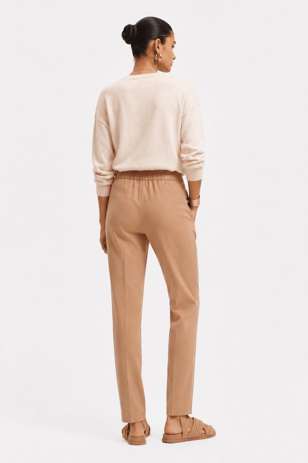 Pantalone a sigaretta con elastico sul retro - Caractère