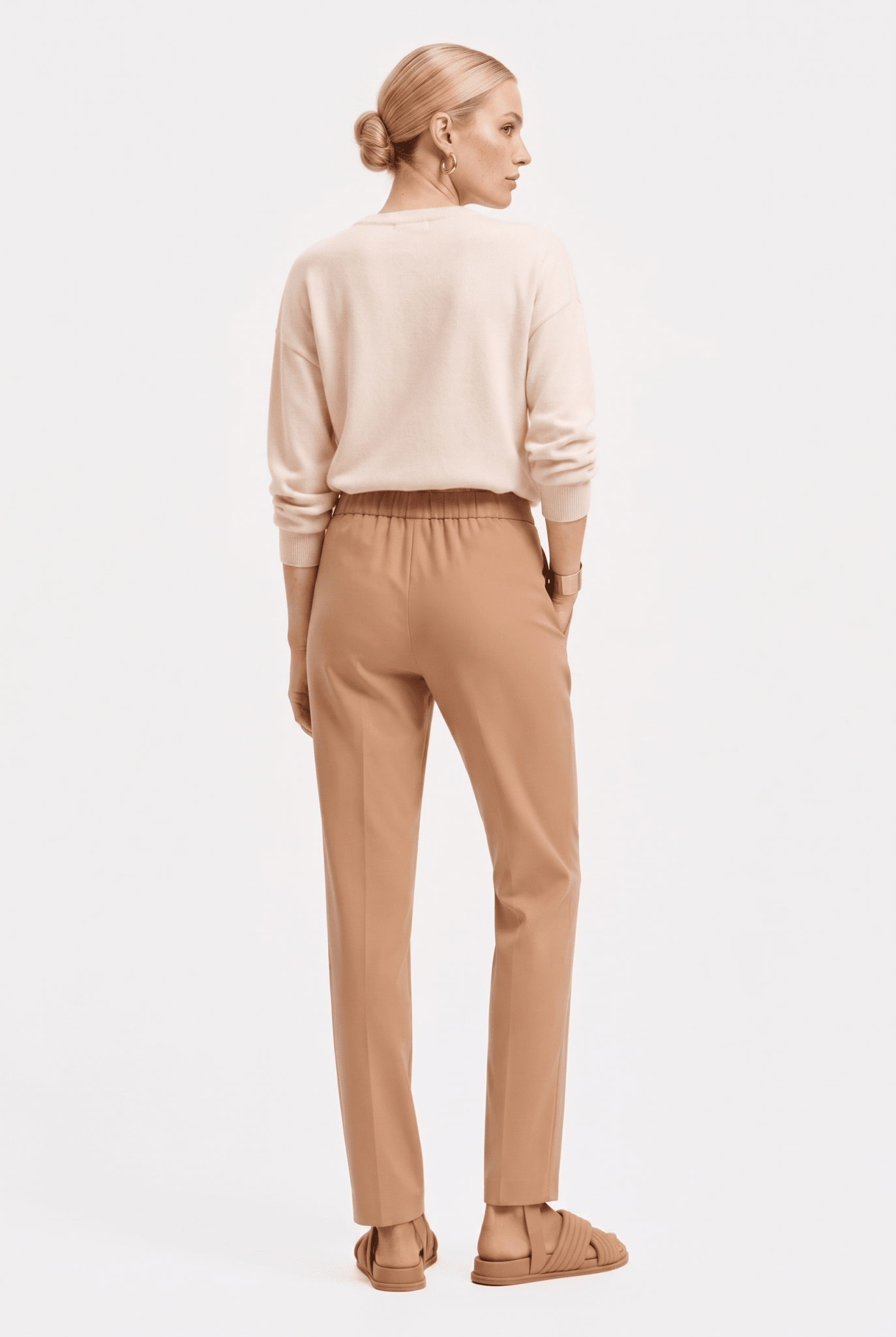 Pantalone Donna a Sigaretta con Elastico sul Retro – Elegante e Confortevole - Caractère